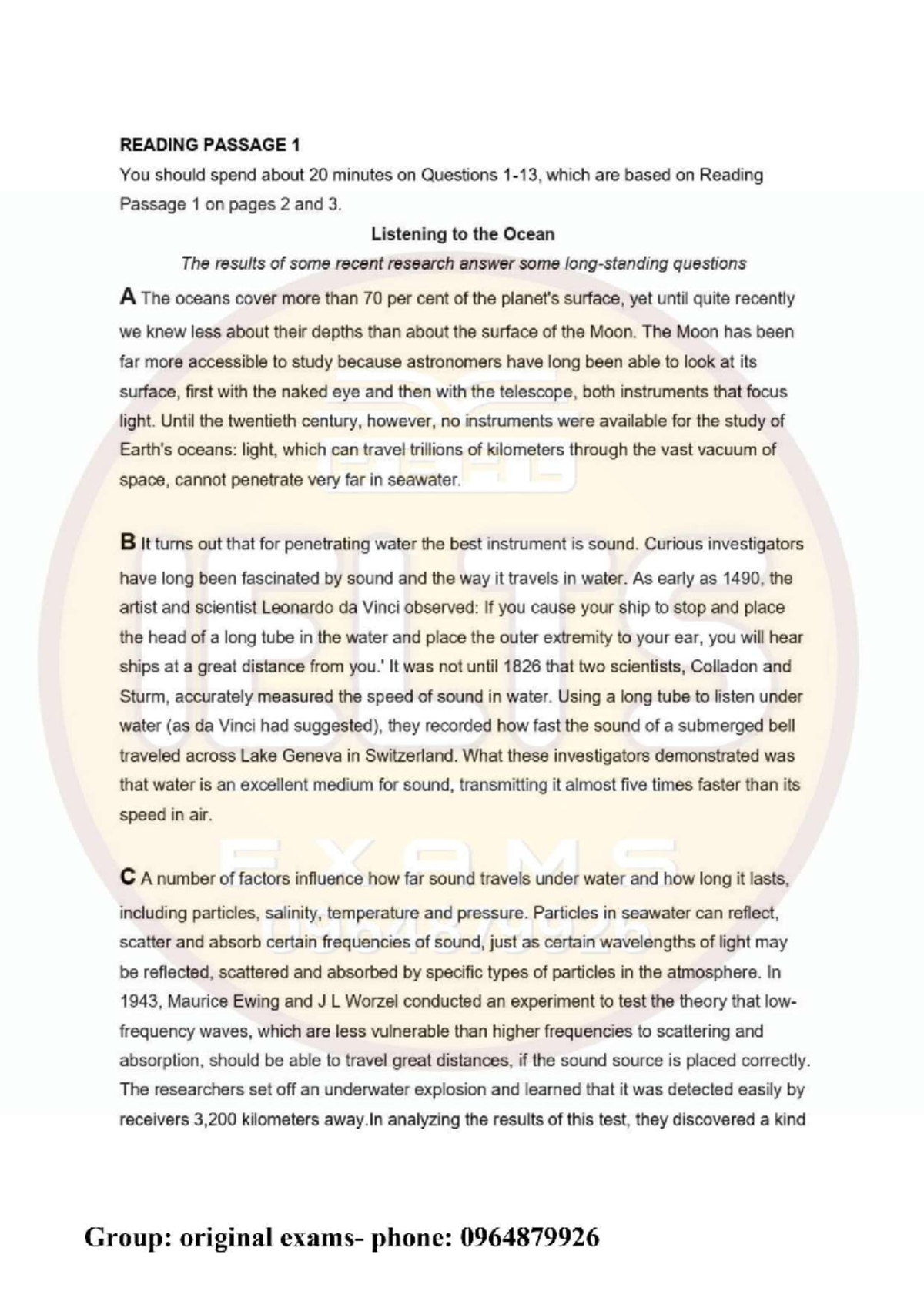 TEST 3 - Reading Passage Analysis and Questions - Studocu
