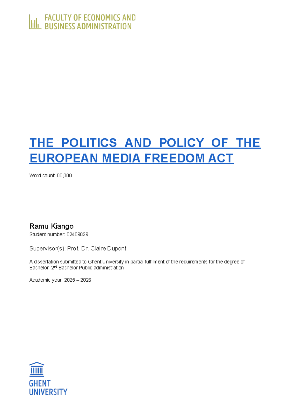 EUPOL 2025: Analysis of the European Media Freedom Act - Studocu