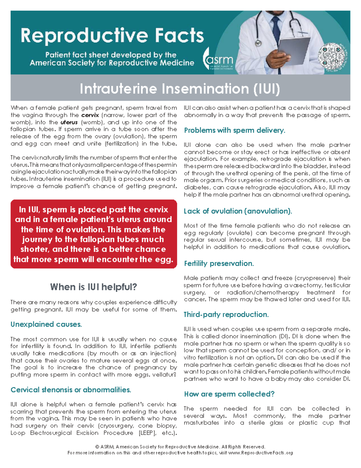 Intrauterine Insemination (IUI) Overview and Benefits - Studocu