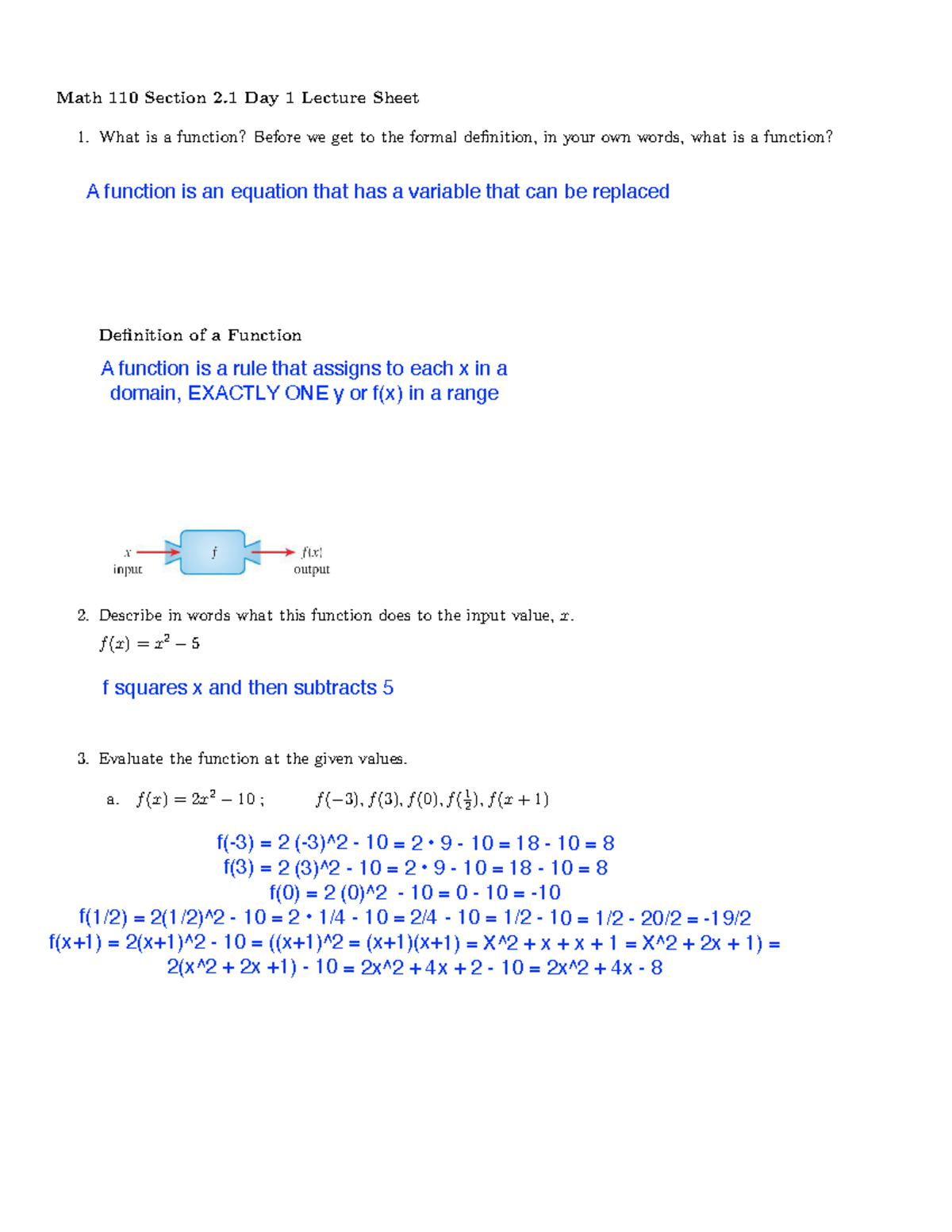 Math 110 (2.1 Guided) - practice - Math 110 Section 2 Day 1 Lecture ...
