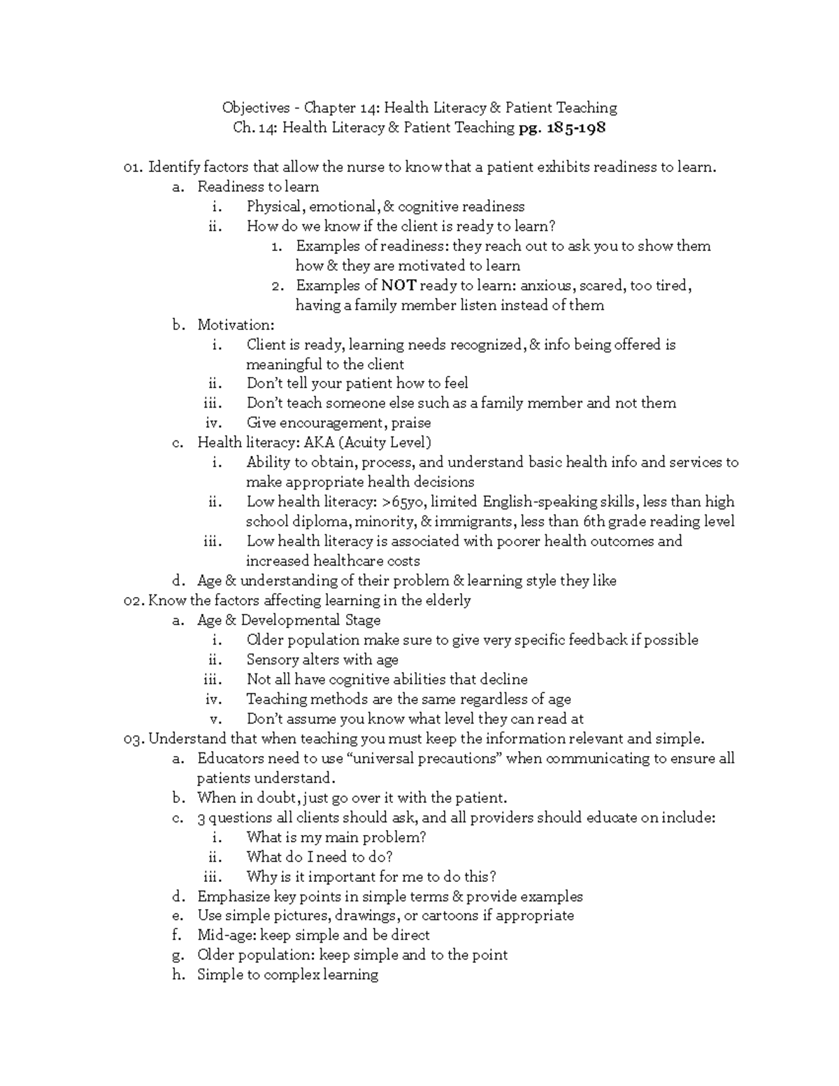 Exam 2 Review: BIO 103 Lecture Notes on Health Literacy & Sleep - Studocu
