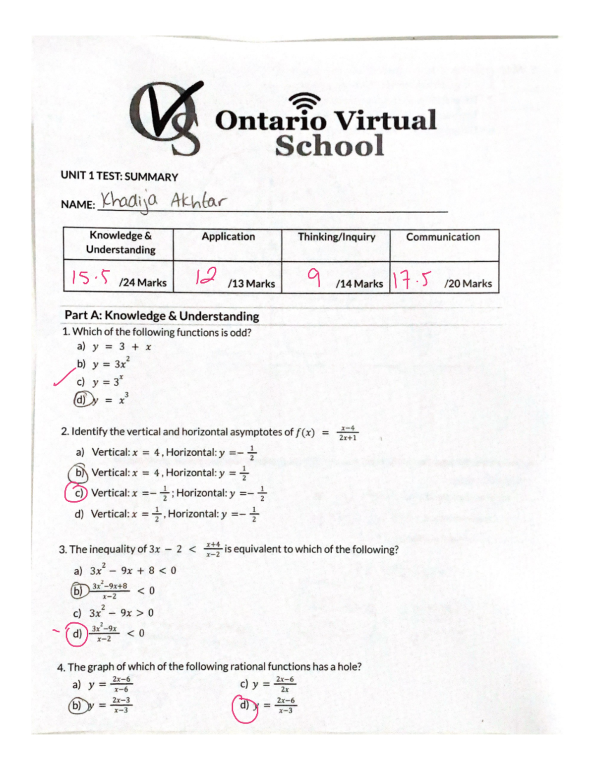 Unit 1 Test OVS - Comprehensive Overview and Key Topics - Studocu