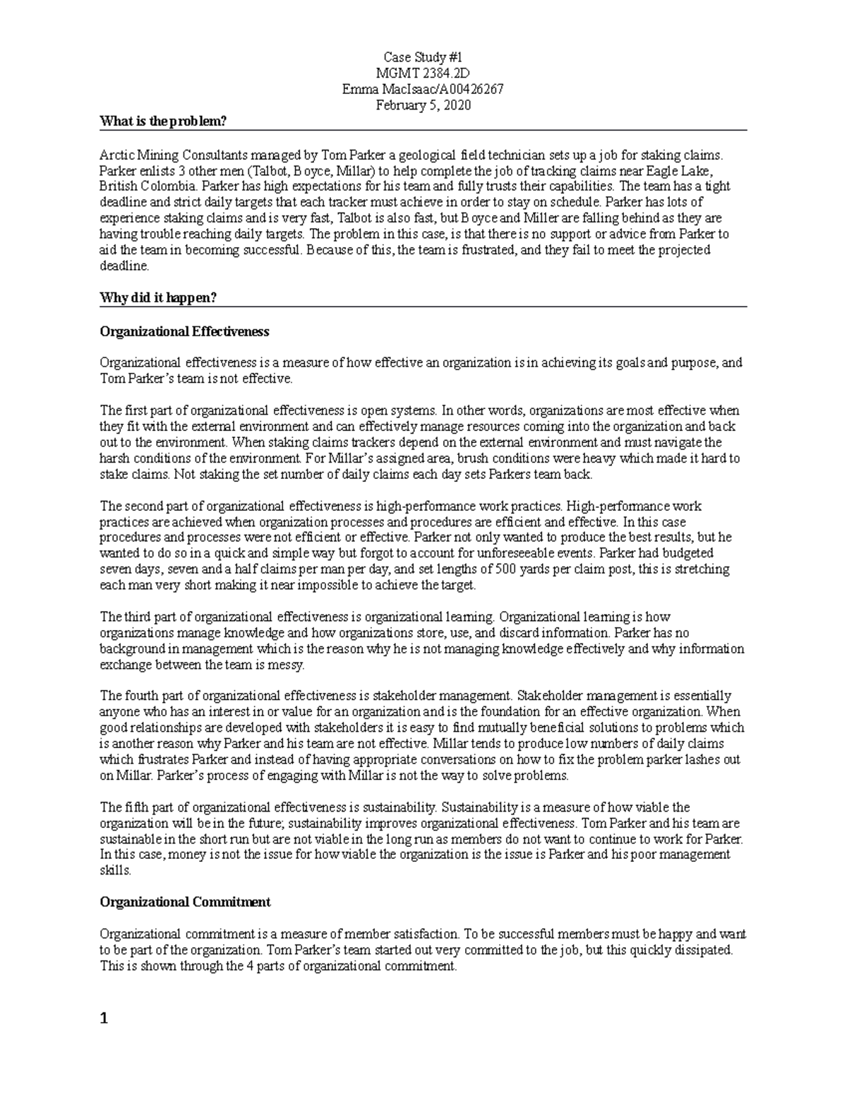 Macro+OB+Case+study+#1 - MGMT 2384 Emma MacIsaac/A February 5, 2020 ...