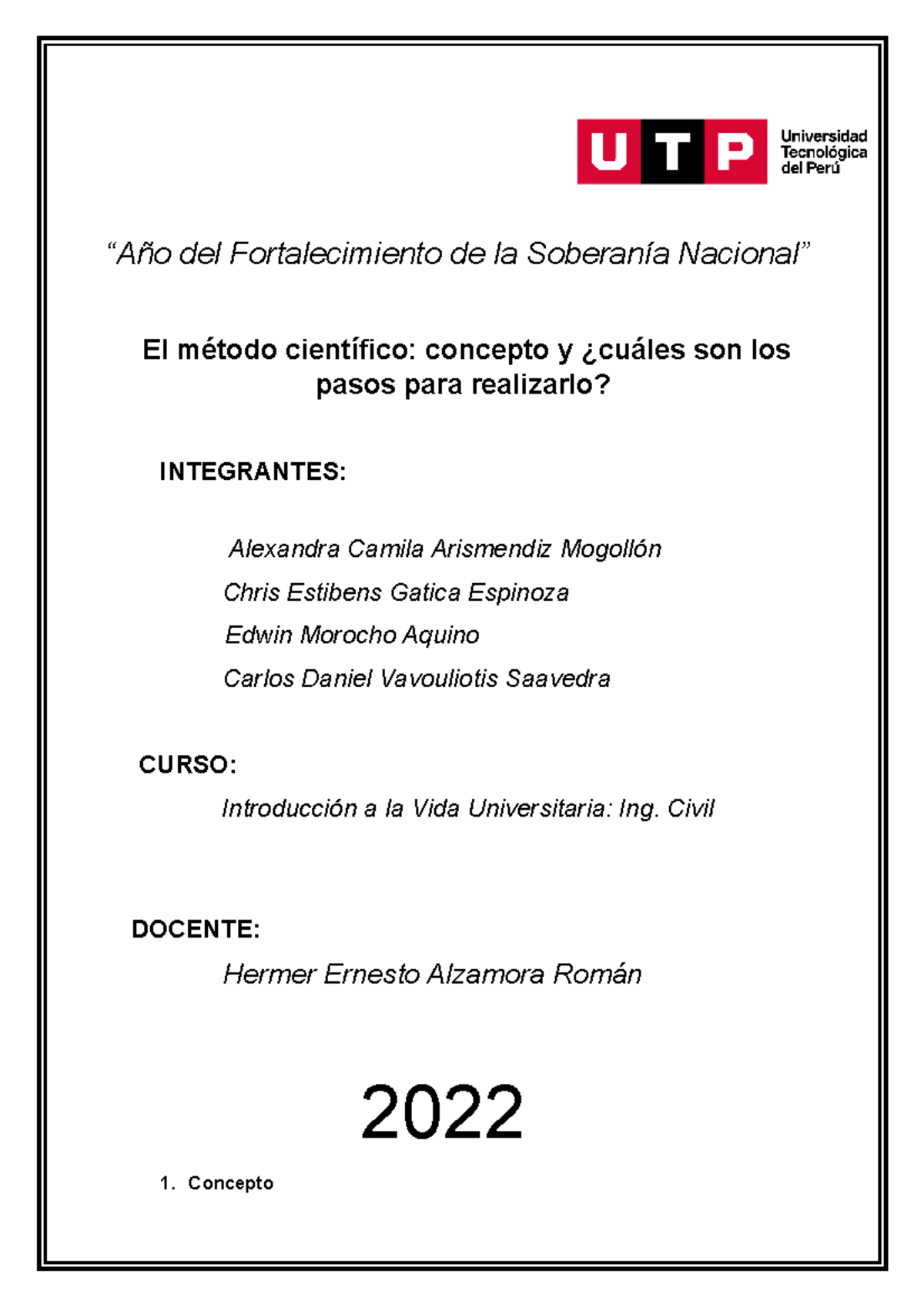 IVU Actividad 17 Chris Gatica - “Año del Fortalecimiento de la ...
