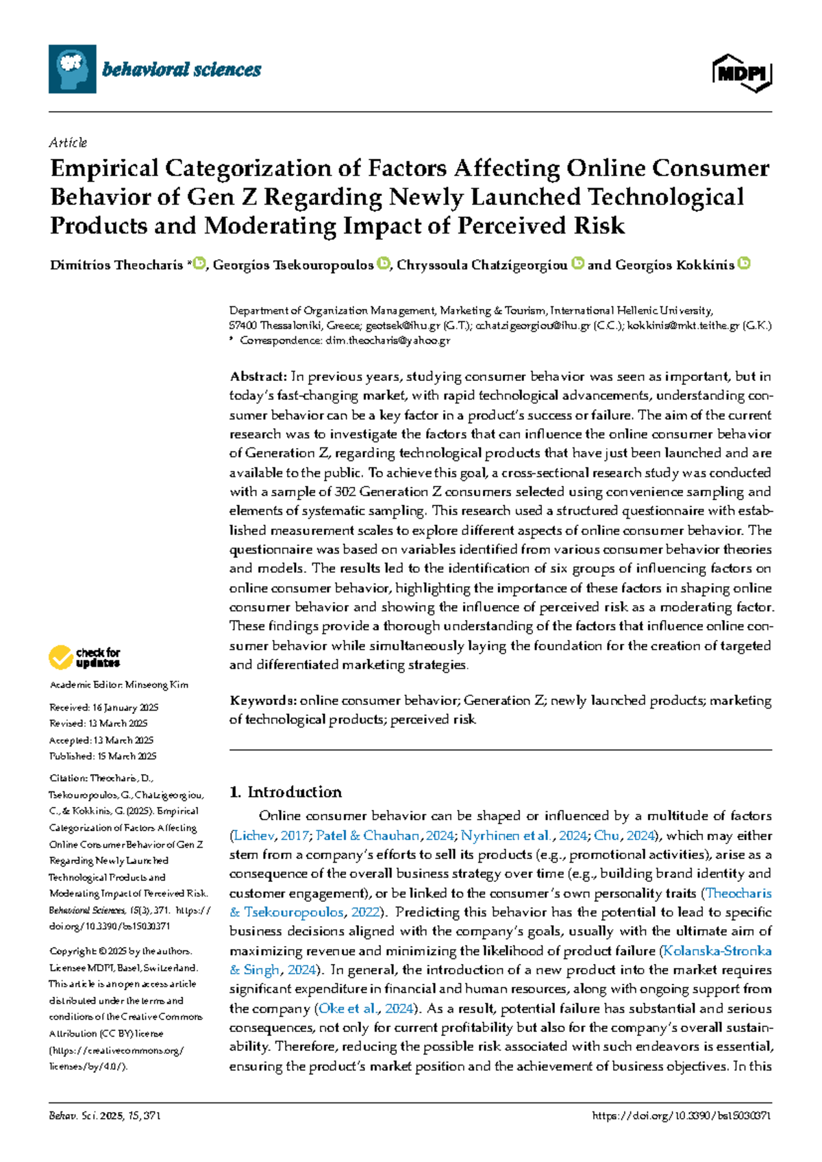 Empirical Study on Gen Z Online Consumer Behavior: Factors & Risks ...