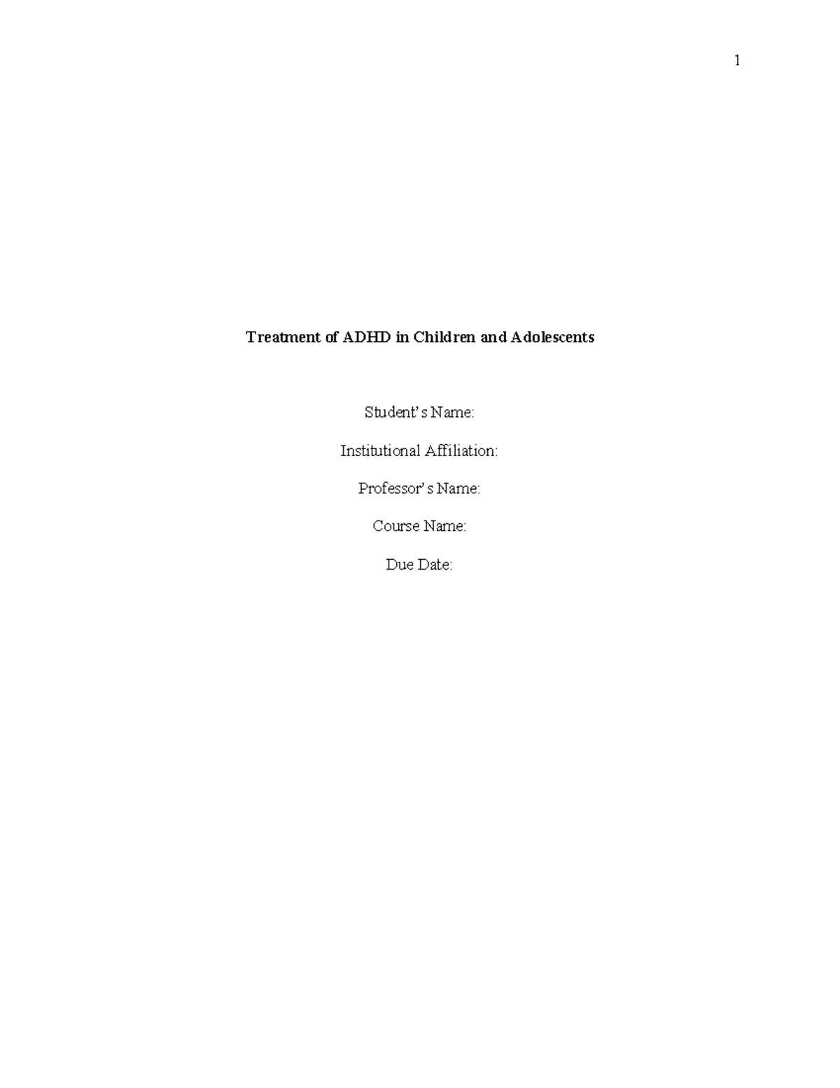 ADHD Treatment Approaches for Children & Adolescents: Insights and ...