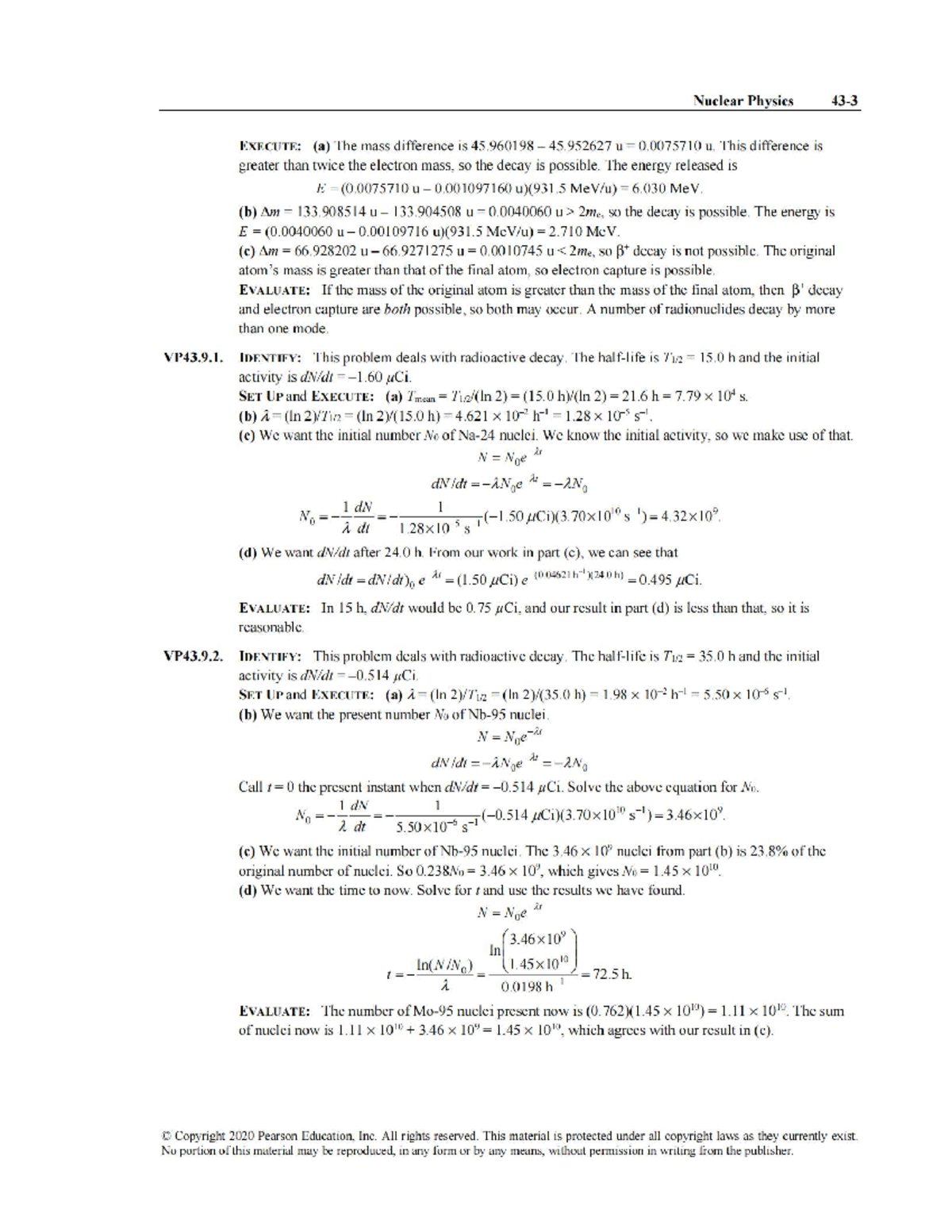 Nuclear Physics VP43.9: Radioactive Decay Problems and Solutions - Studocu