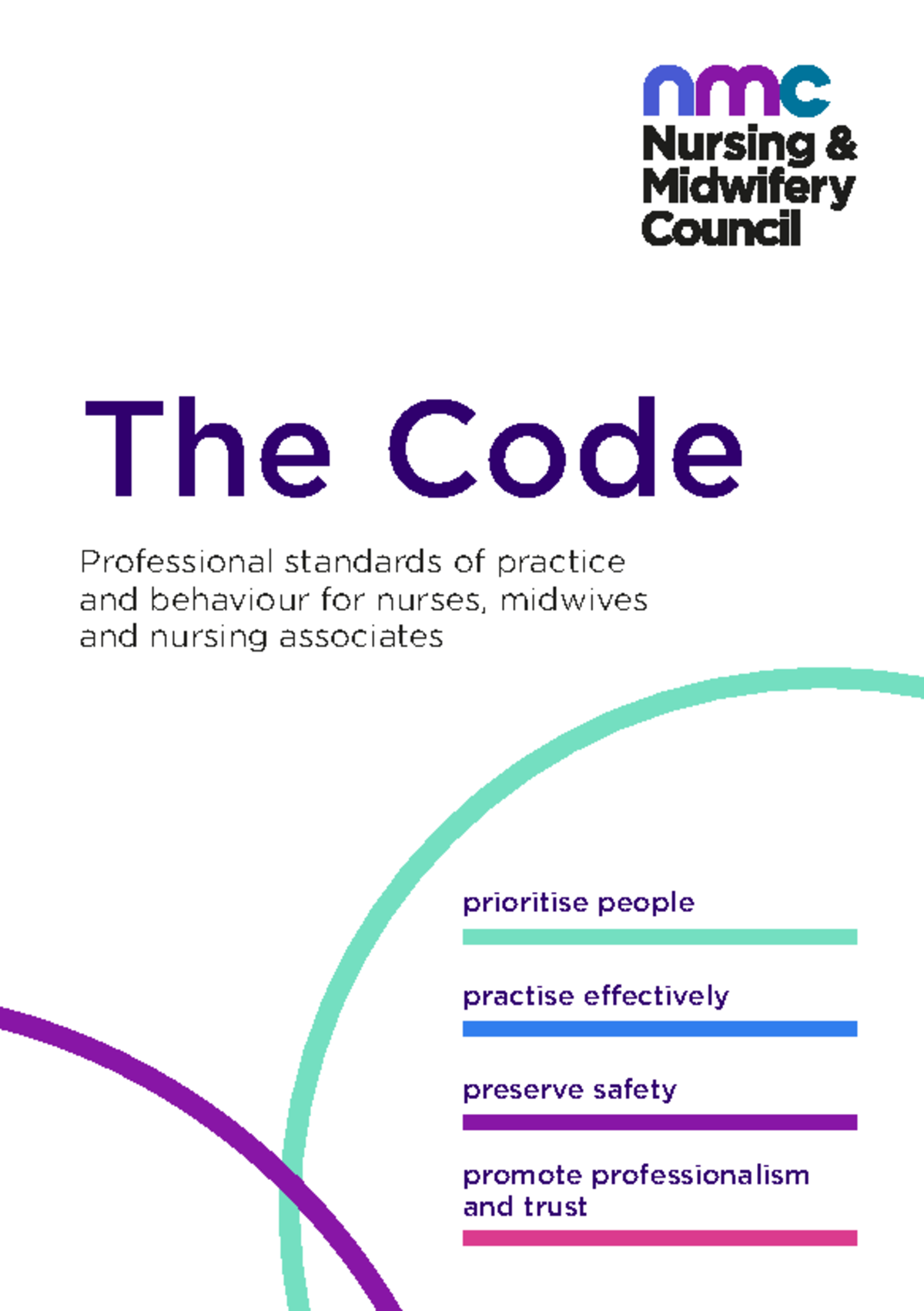 NMC Code: Professional Standards for Nurses, Midwives & Associates ...