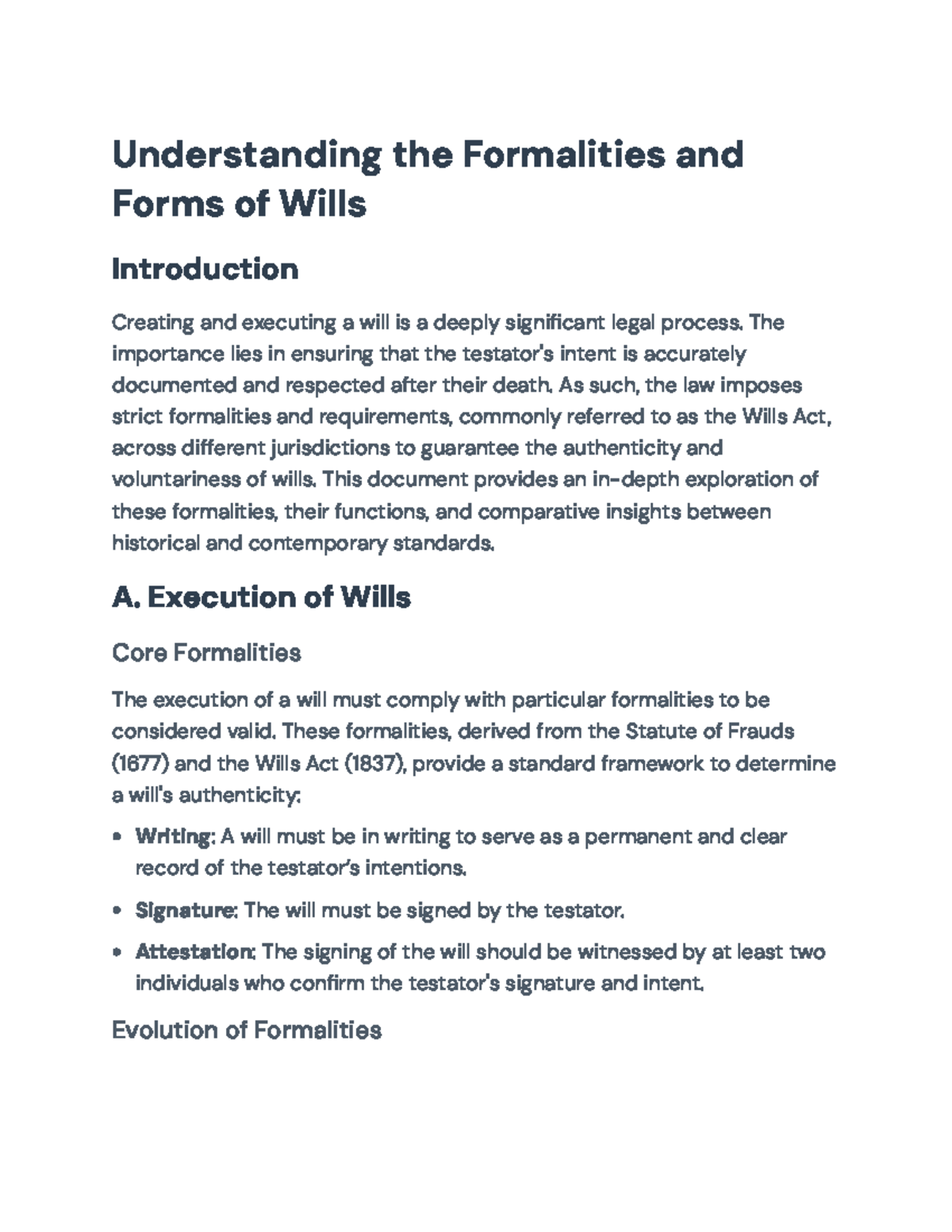 Legal Formalities & Functions of Wills: A Comprehensive Overview ...