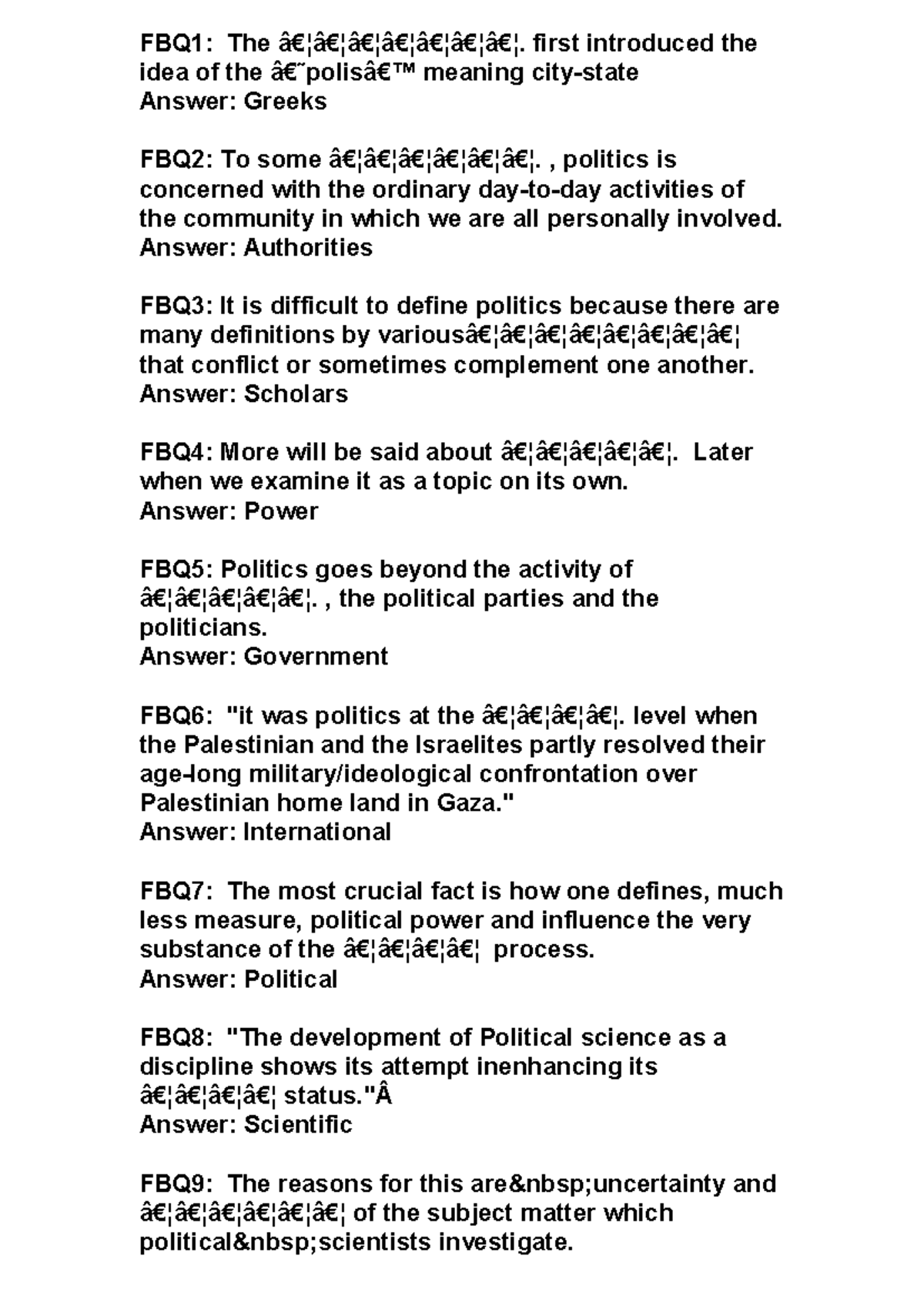 Pad204 - Political Science Practice Questions and Answers - Studocu