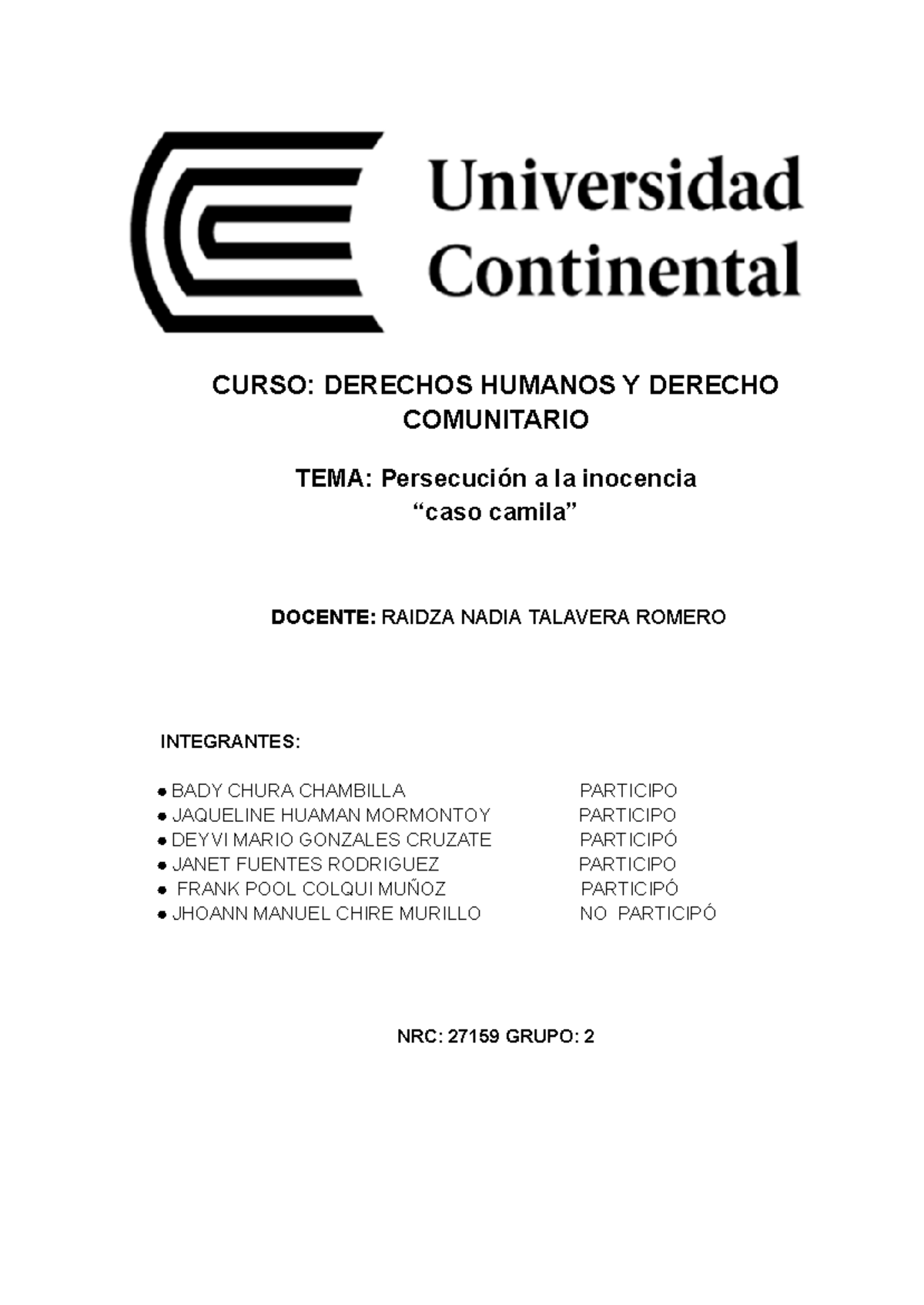 Producto Académico 3 DHDC: Análisis de la Violencia Sexual en Niñas en ...