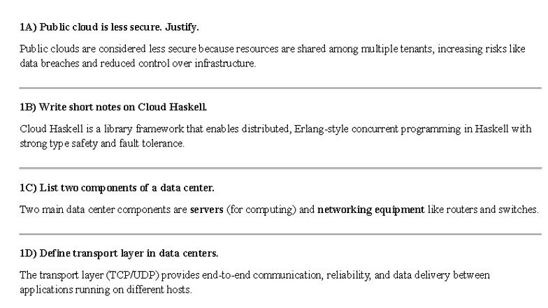 CC MID 2 - Cloud Computing: Security, IAM, and Privacy Challenges - Studocu