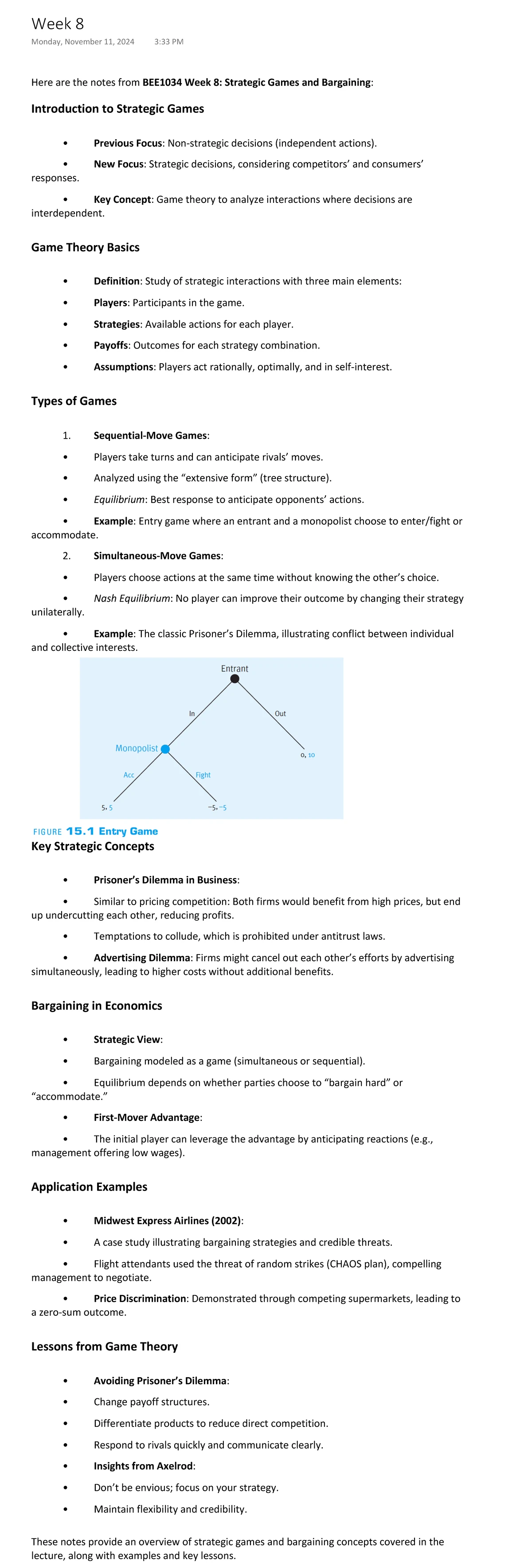 Week 9 - Lecture notes - Adverse Selection 1. Definition: • A situation ...