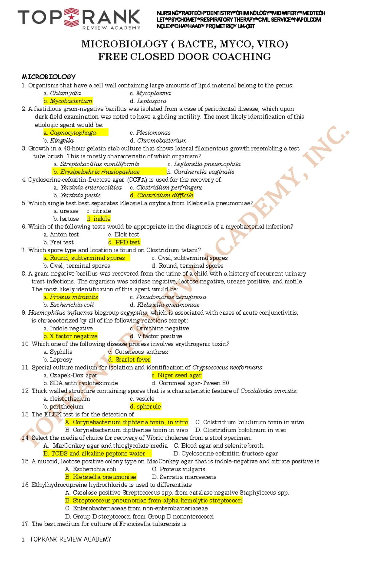 Mycology and Virology P1: Introduction to Mycology Study Notes - Studocu
