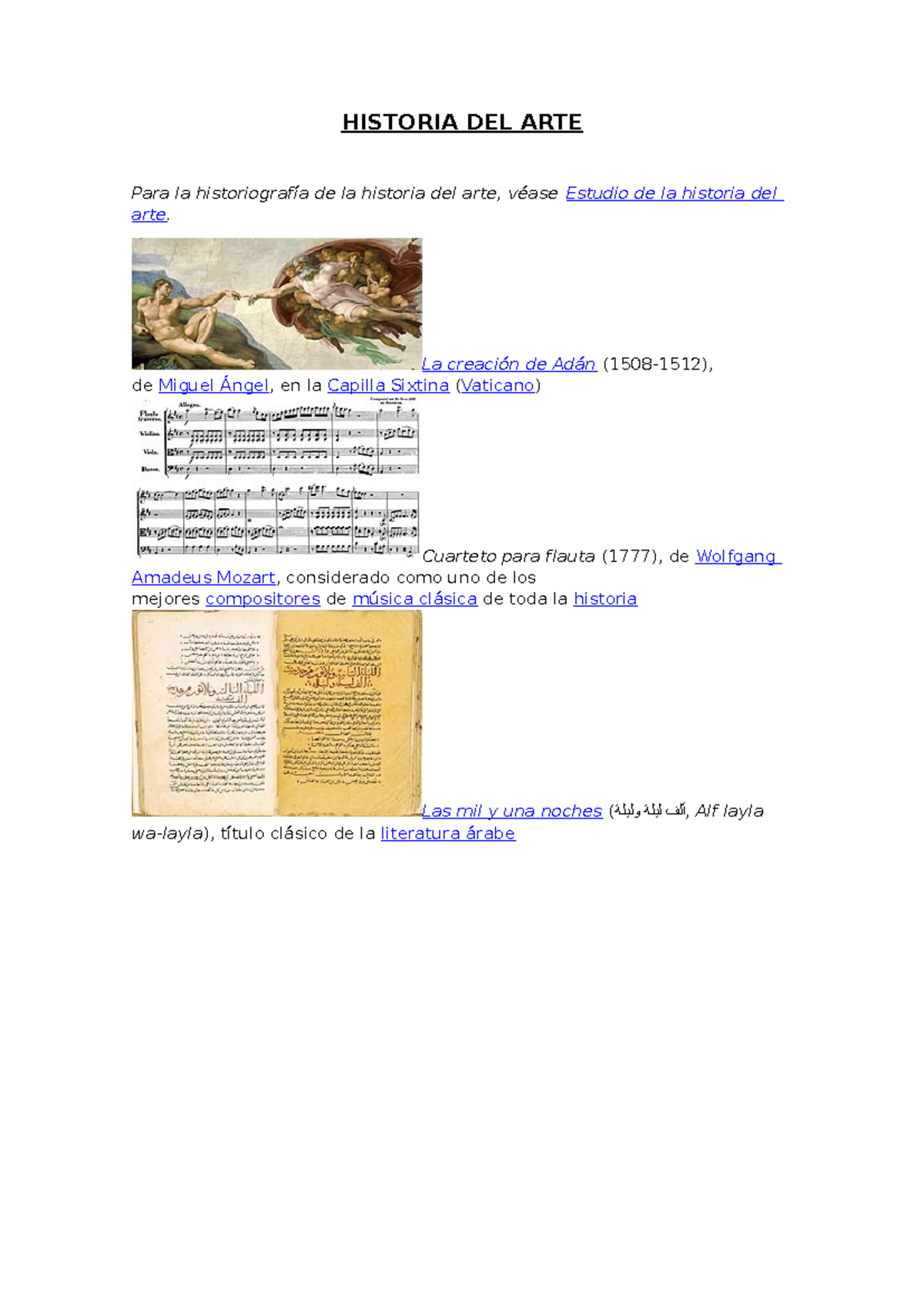 HIST 101: Evolución del Arte a Través de la Historia - Studocu