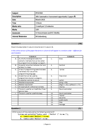 NC2420 - Principles OF Computer Programming L3 P2 QP SUPP 2019 ...