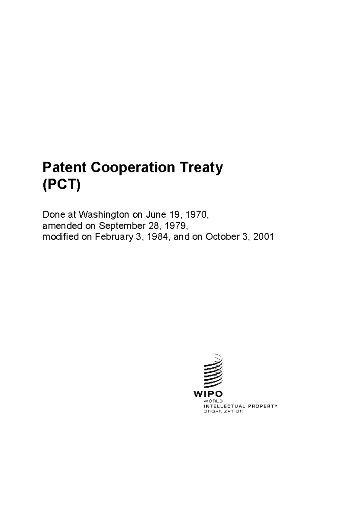 Patent Cooperation Treaty (PCT) Overview and Key Articles - Studocu