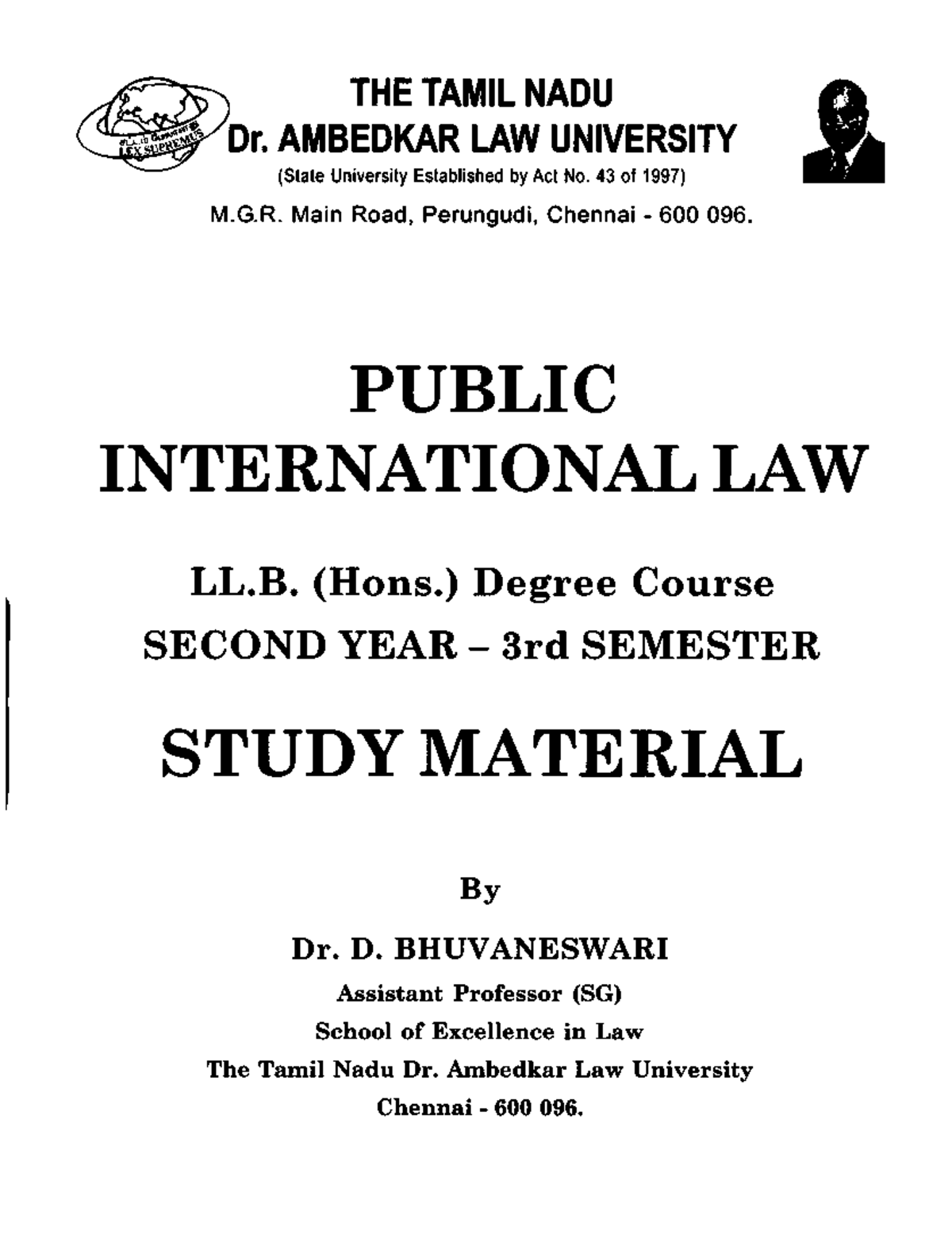 Public International Law Overview and Key Concepts - Studocu