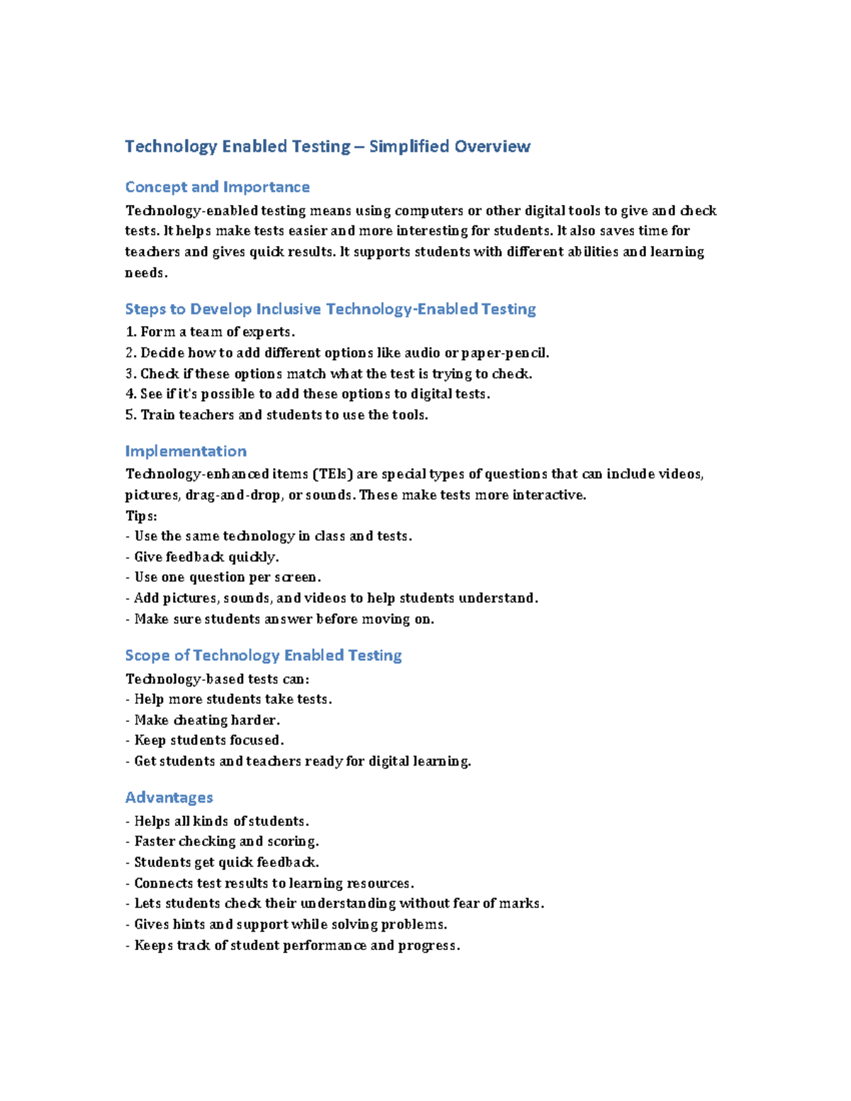Technology Enabled Testing (TET) Overview: Importance & Implementation ...