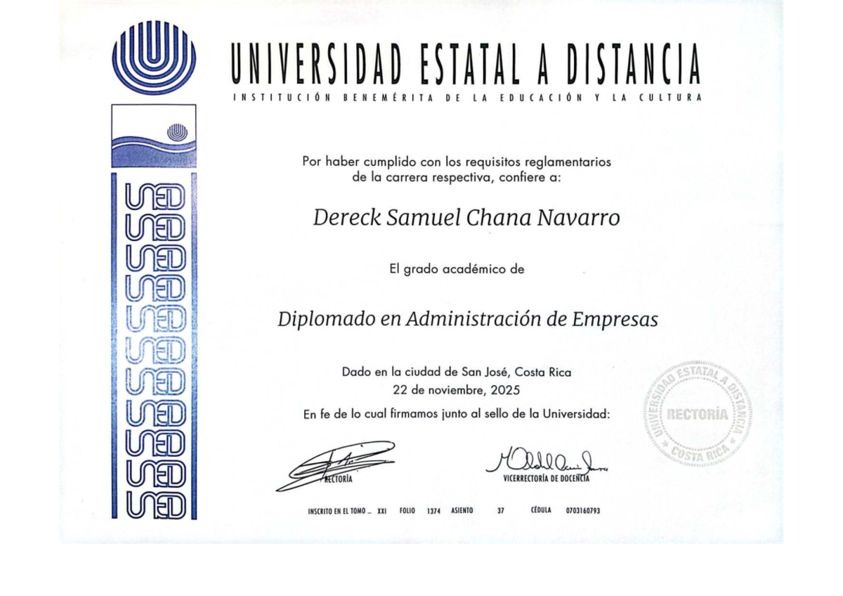 Diplomado en Administración de Empresas - UED 2025 - Studocu
