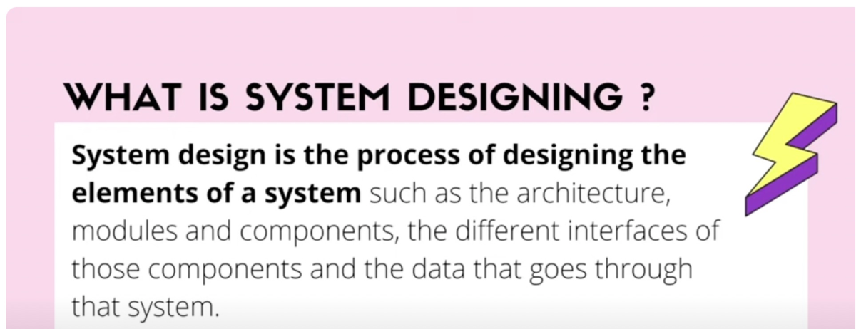 System design - WHAT IS SYSTEM DESIGNING ? System design is the process ...