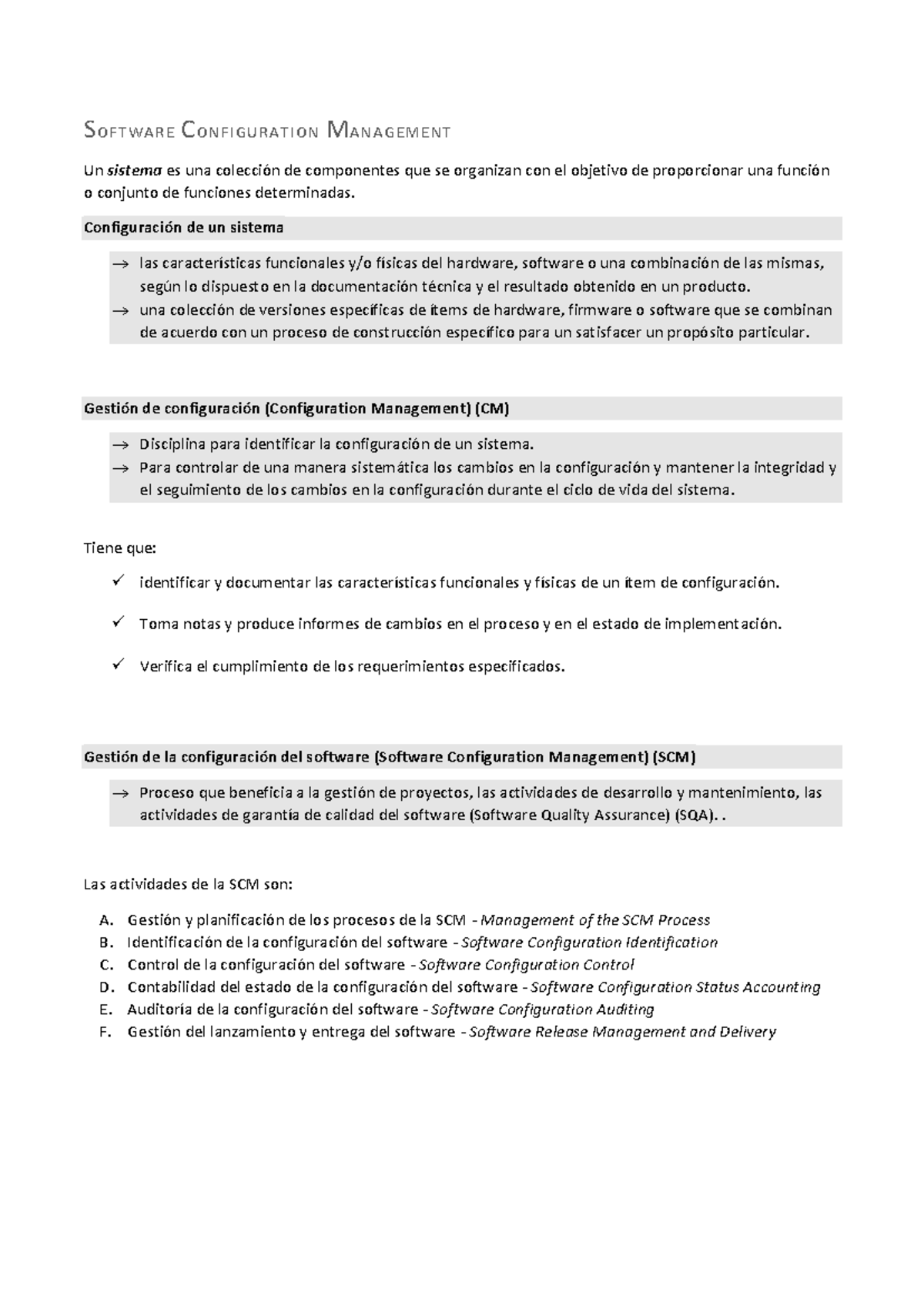 Swebok - Cap. 7 - Software Configuration Management - SOFTWARE ...