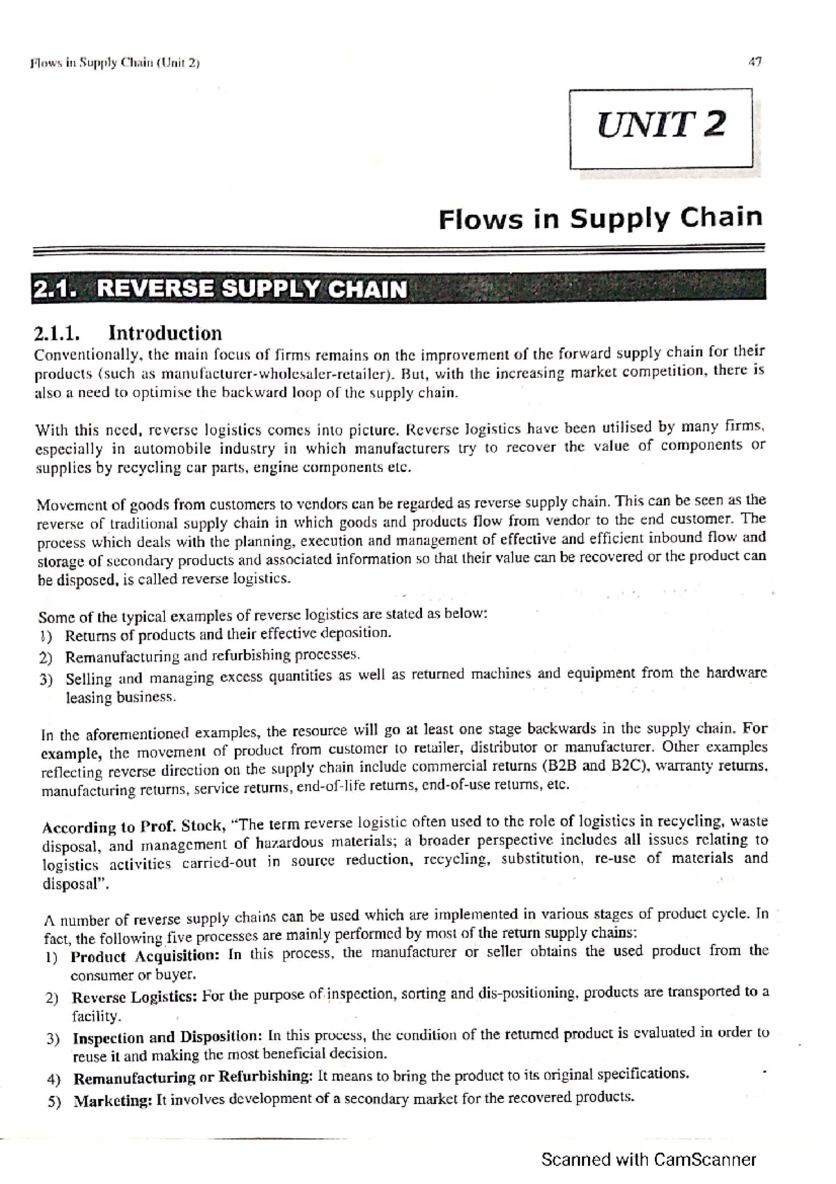 206 SC-OSCM-02 Supply Chain Management (2019 Pattern) Solved Q&A - Studocu