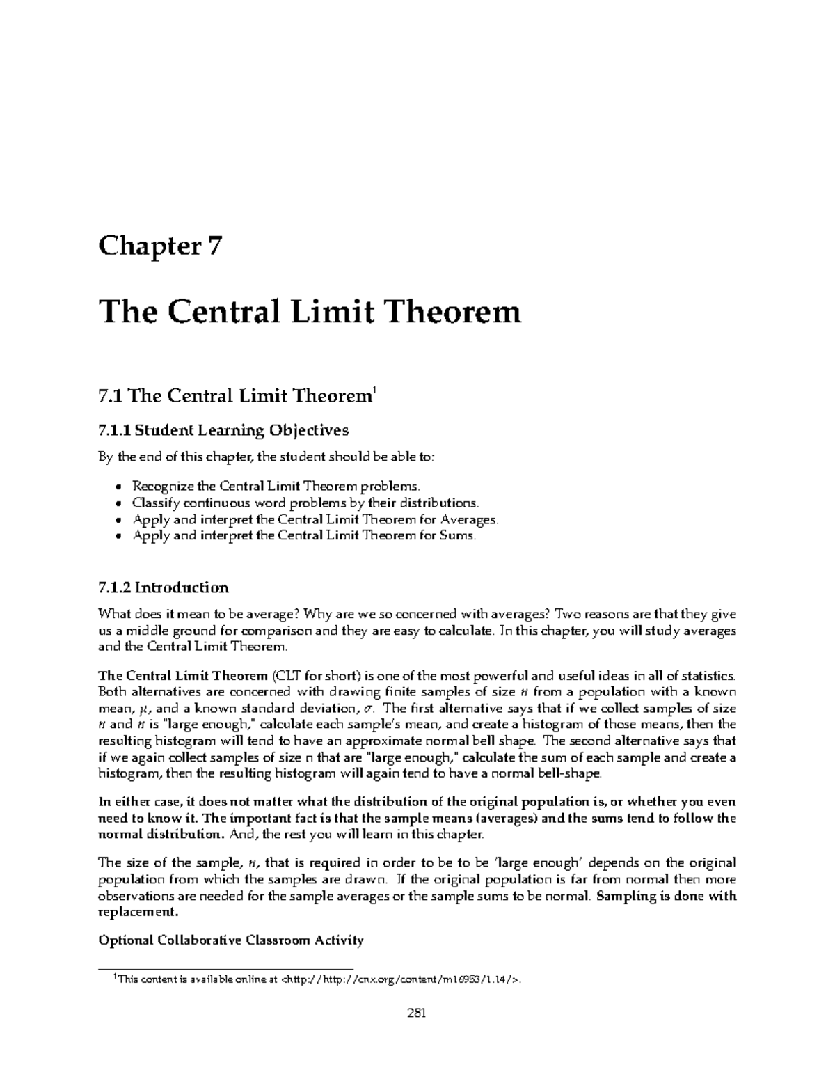 Chapter 7: The Central Limit Theorem (CLT) Explained - Studocu