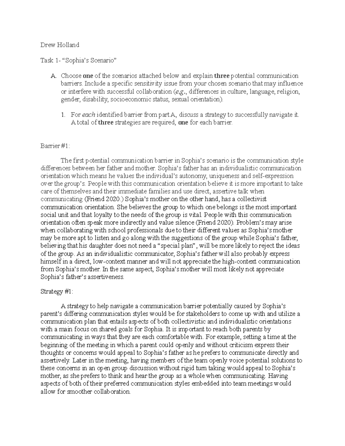 D004 Task 1: Navigating Communication Barriers for Collaborative ...
