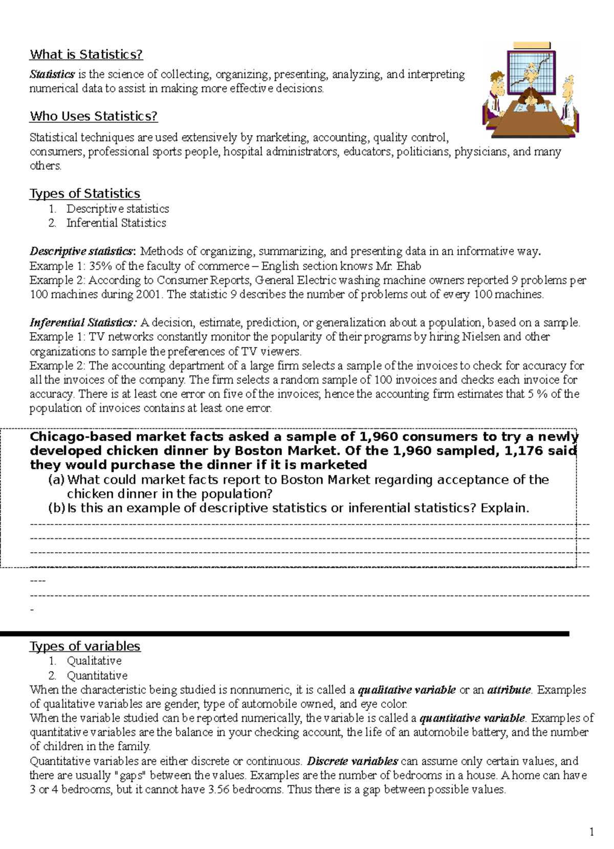 Ch1-1 - Introduction to Statistics and Data Analysis Techniques - Studocu