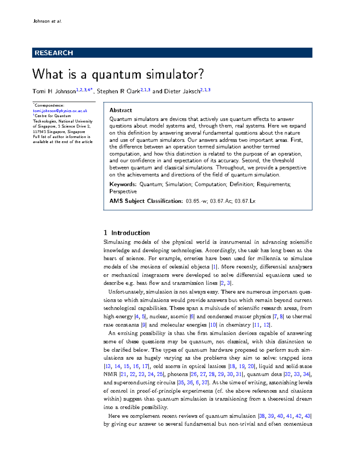 Quantum Simulation: Understanding Quantum Simulators and Their ...