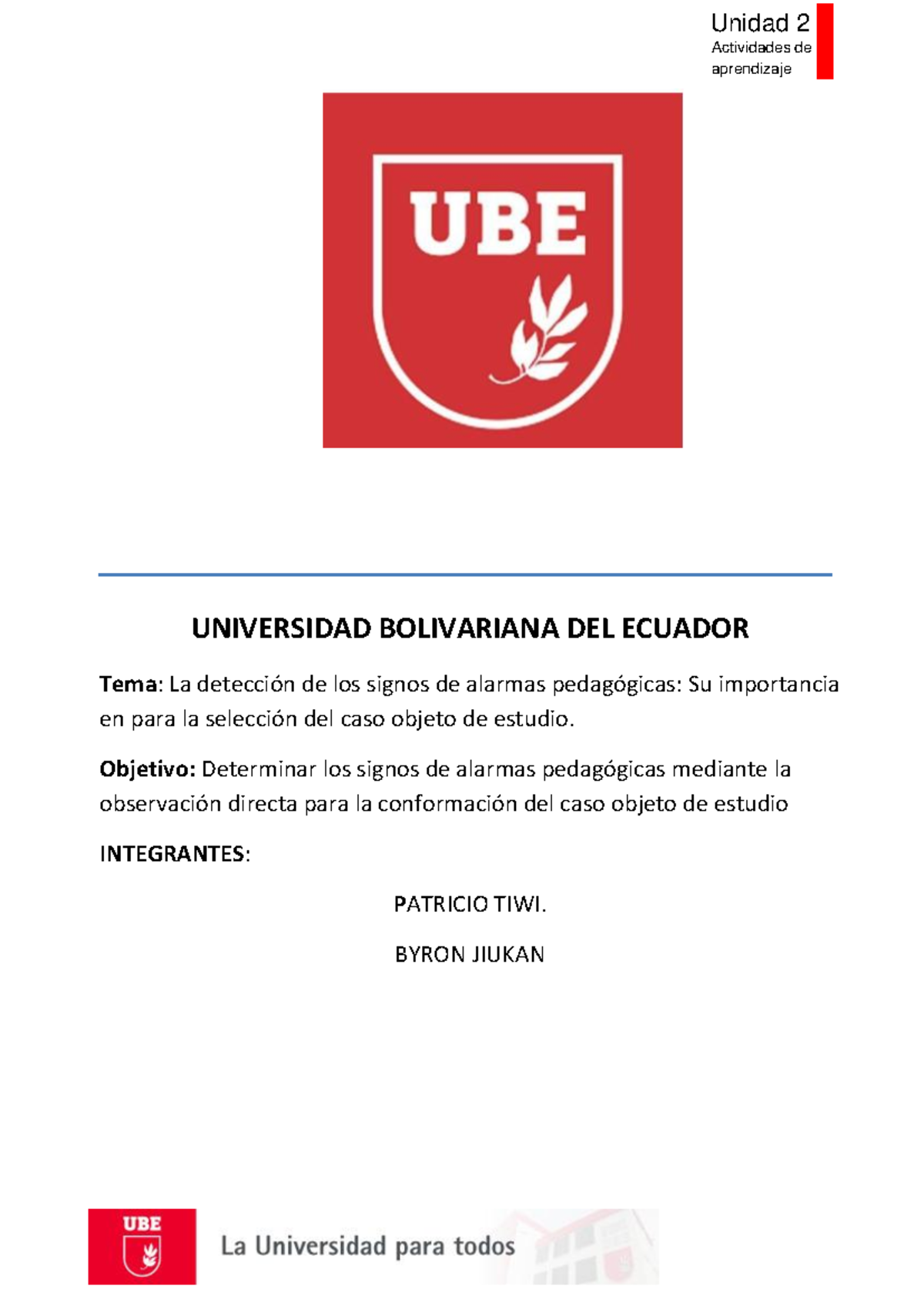 Tarea No2: Diagnóstico y Atención Pedagógica a la Diversidad - Studocu