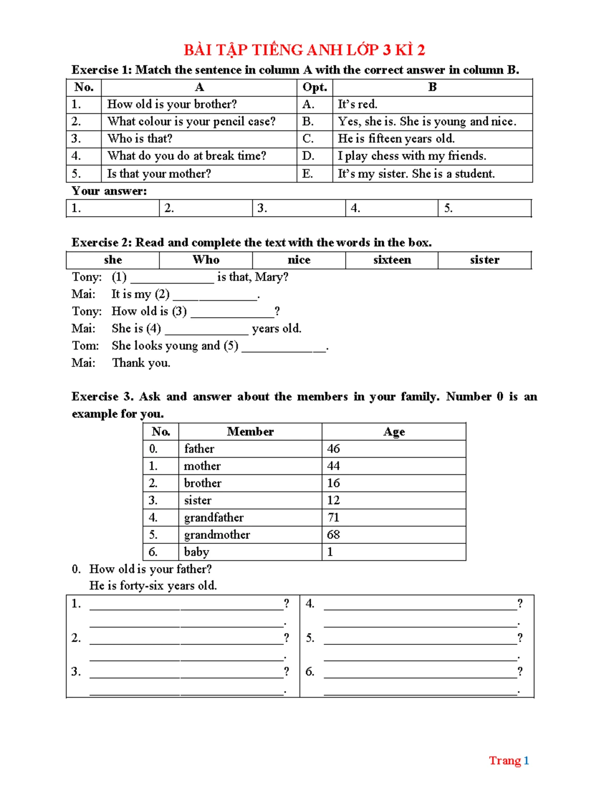 Spelling Bee Word List for Grades 1 & 2 - Qualifying Final Round - Studocu