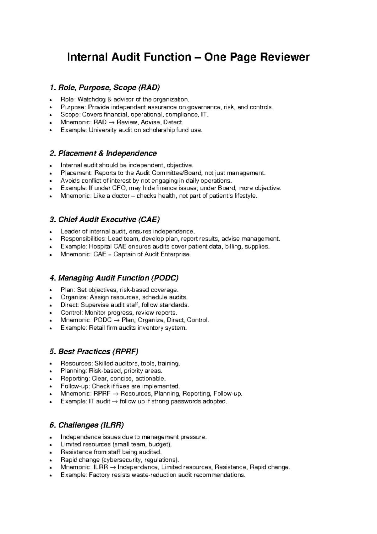 Internal Audit Function Overview: Roles, Scope, and Best Practices ...