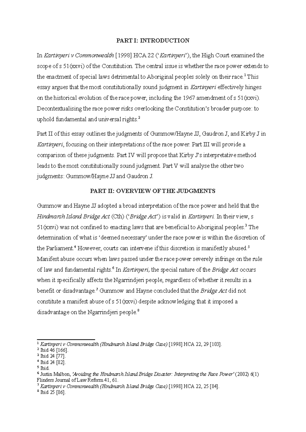 HD Research Essay: Analysis of  - Document Preview