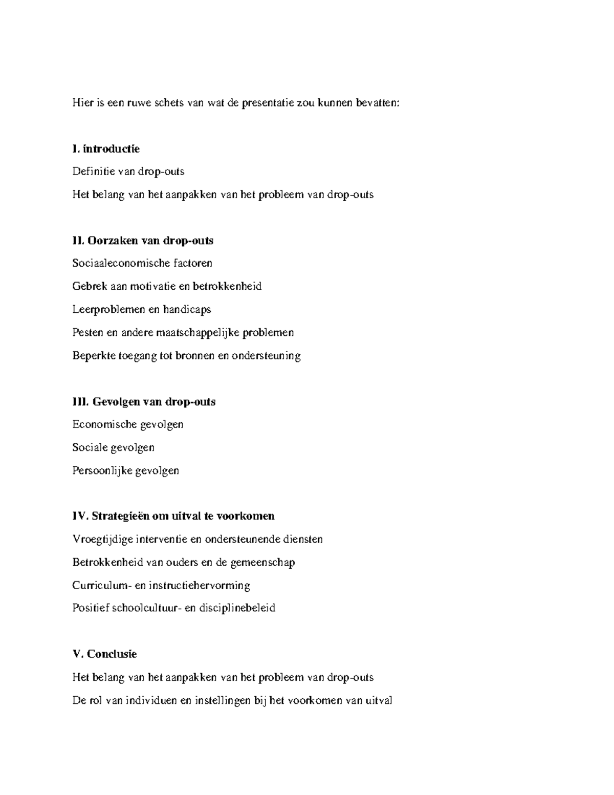 Dropouts in Suriname - Extra informatie drop-outs - Hier is een ruwe ...