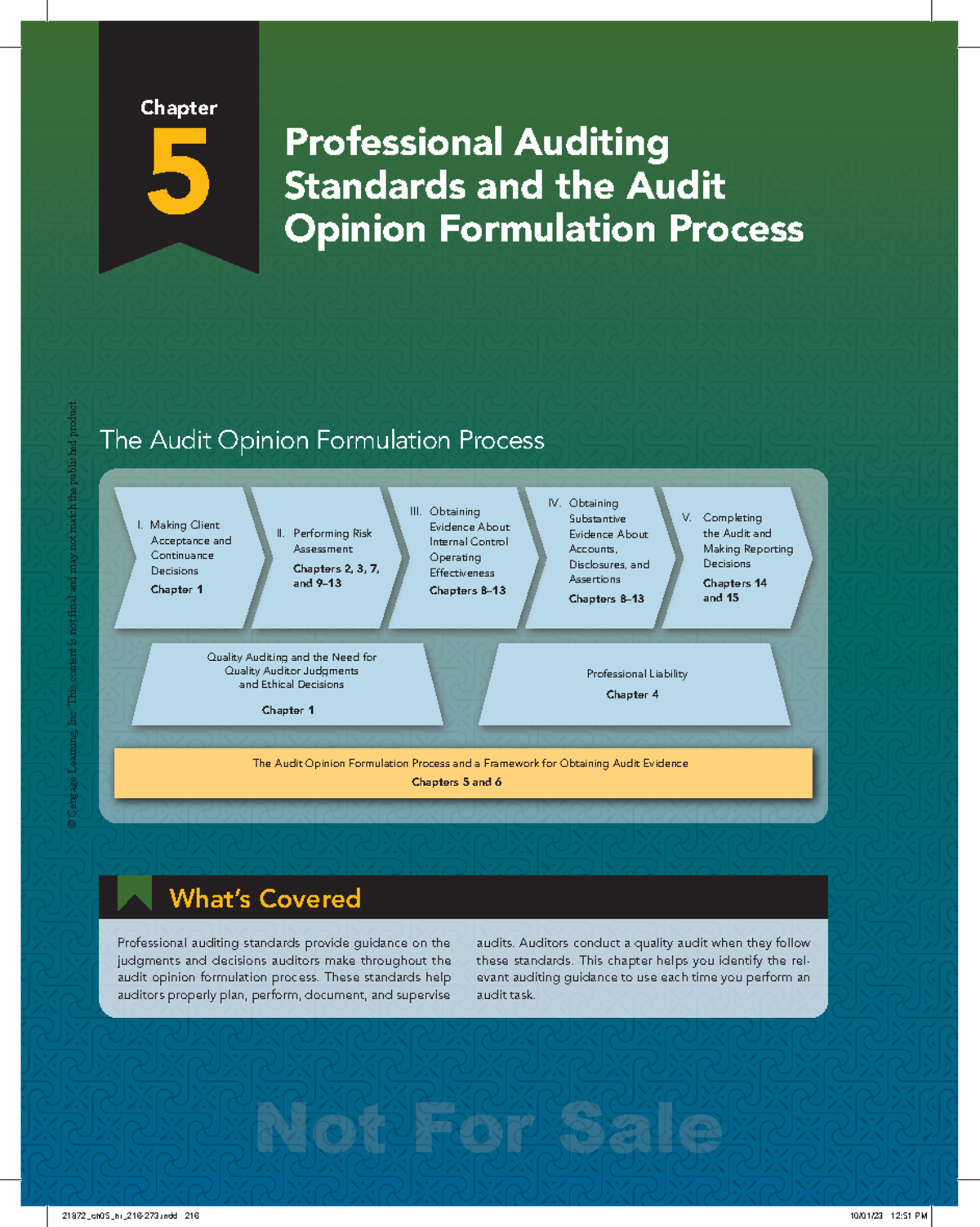 Chapter 5: Understanding Professional Auditing Standards & Procedures ...
