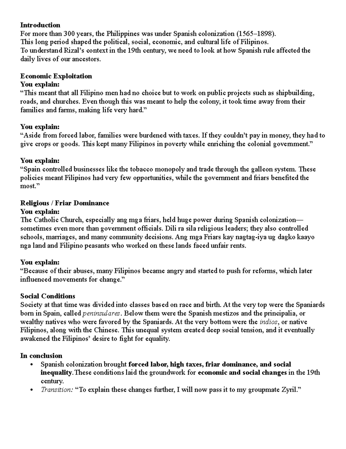 LWR 101: Impact of Spanish Colonization on 19th Century Philippines ...