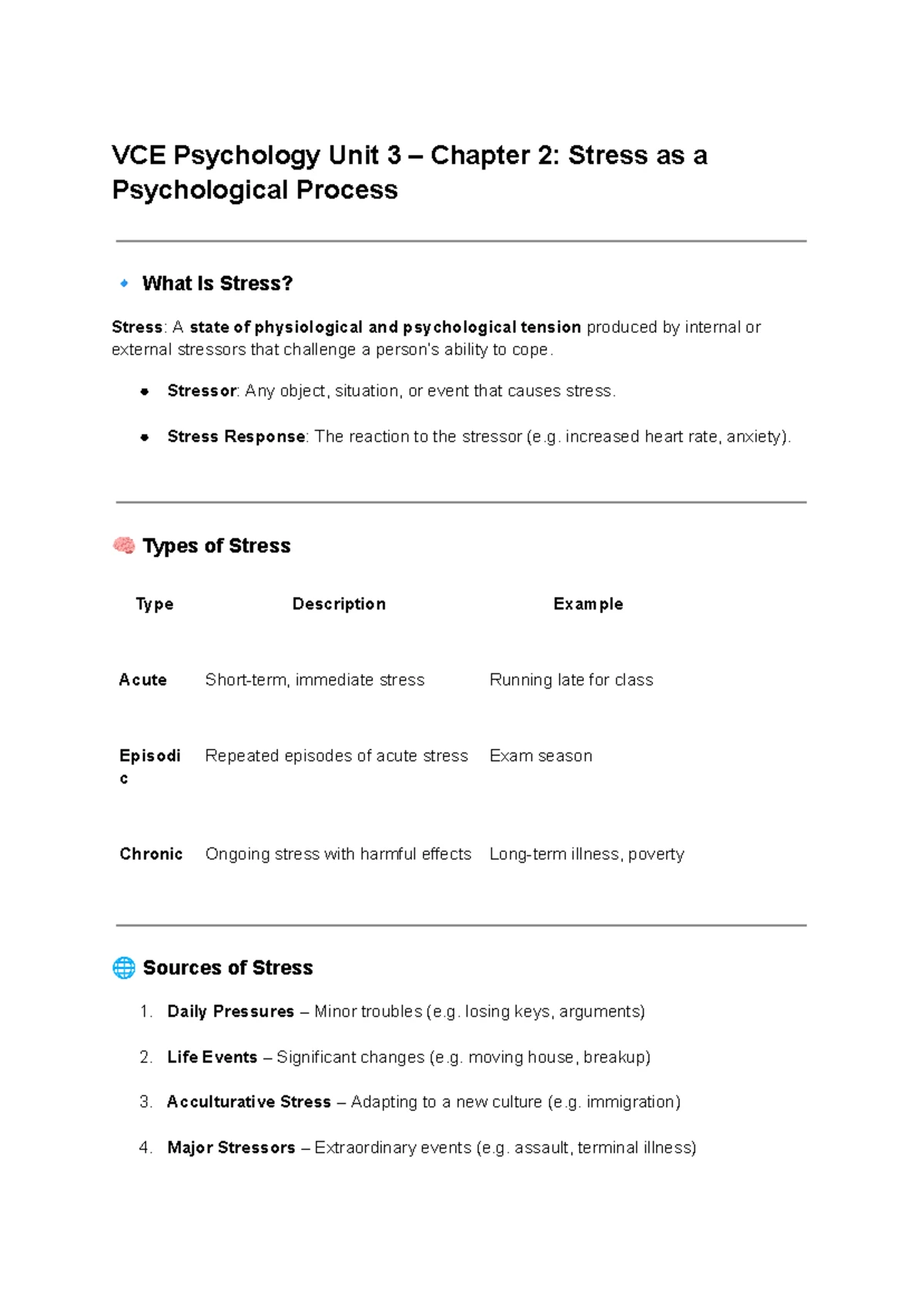 VCE Psychology Unit 3: Chapter 4 - Learning Models Explained - Studocu
