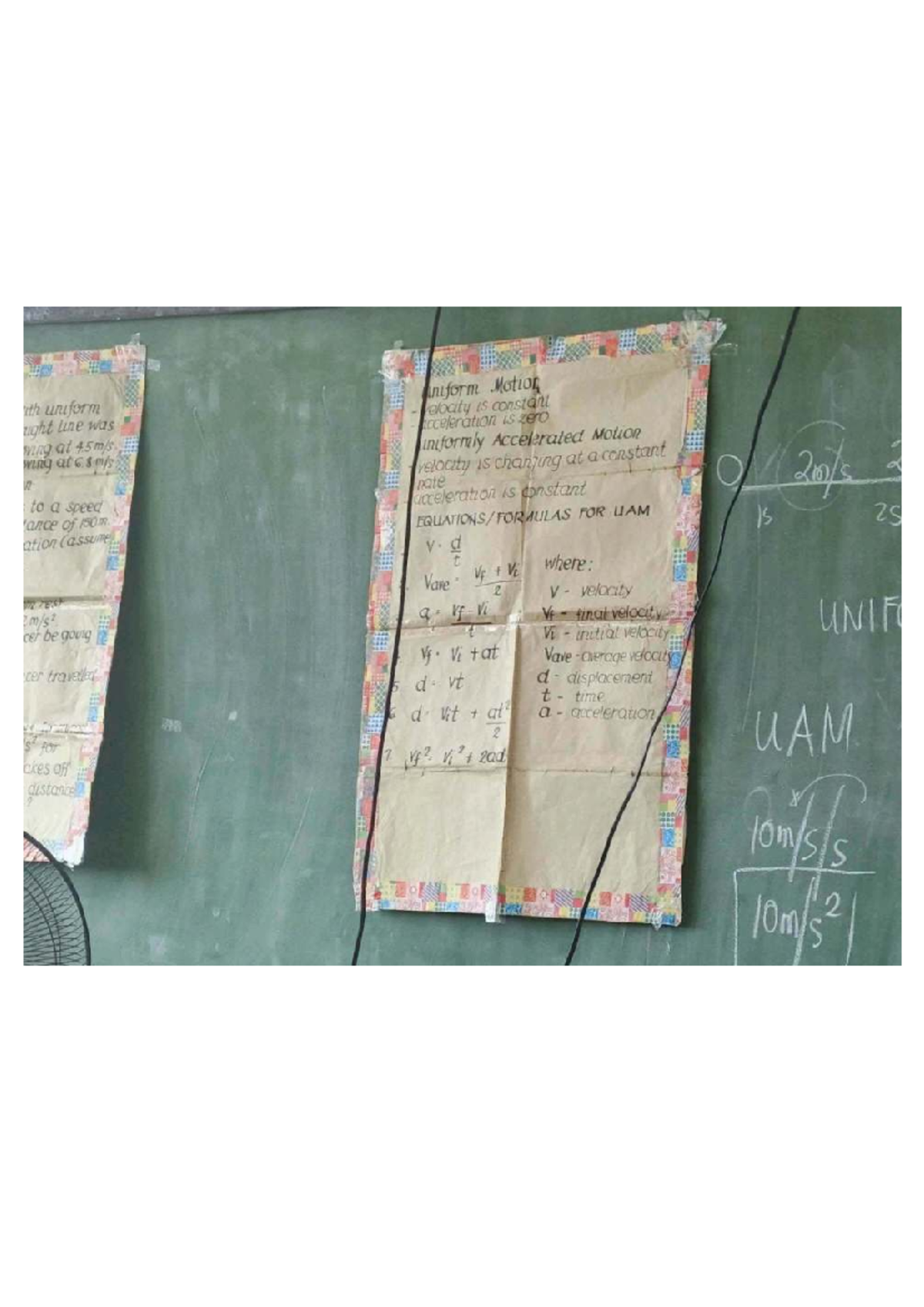 Science 9: Uniformly Accelerated Motion (UAM) Concepts and Problems ...