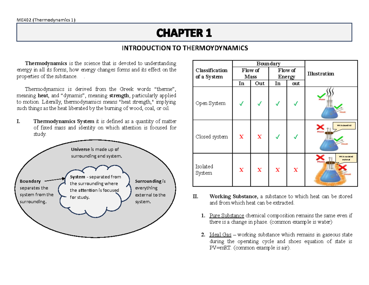 Chapter 1 Rev 1 - Thermodynamics is the science that is devoted to ...