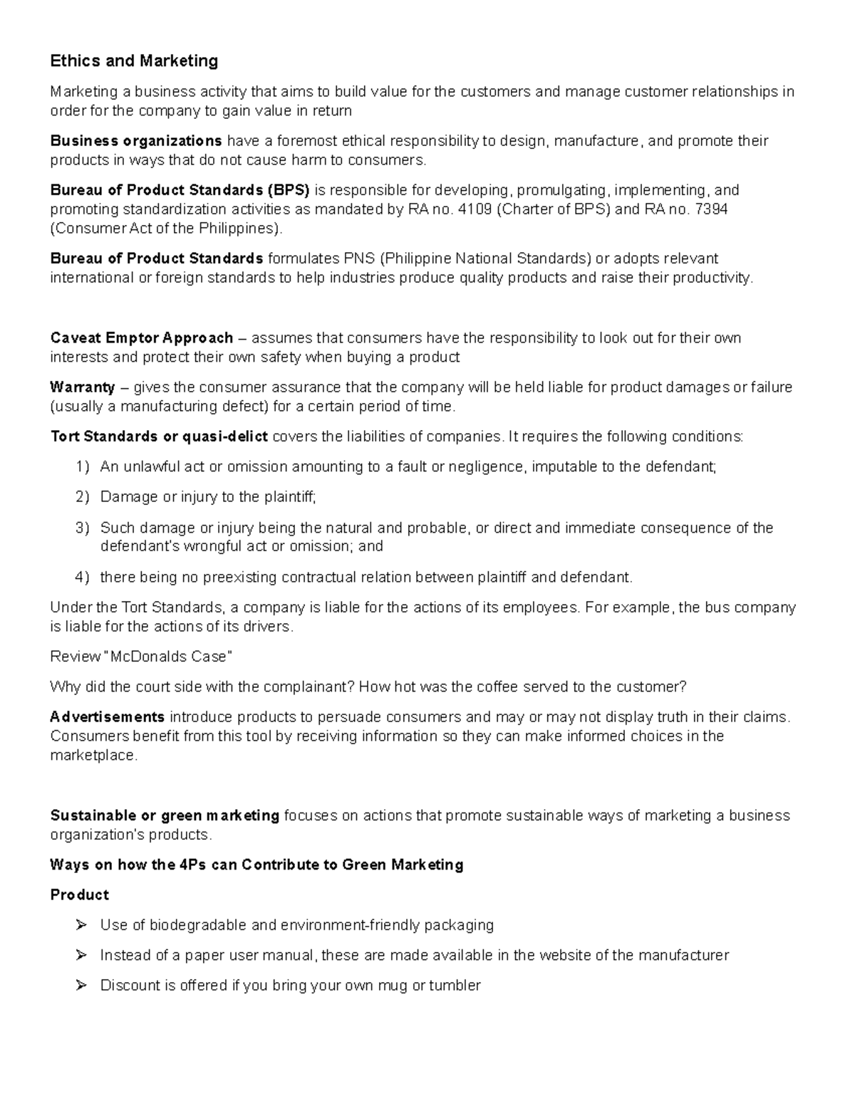 Business Ethics - Comprehensive Summary of Key Concepts - Studocu