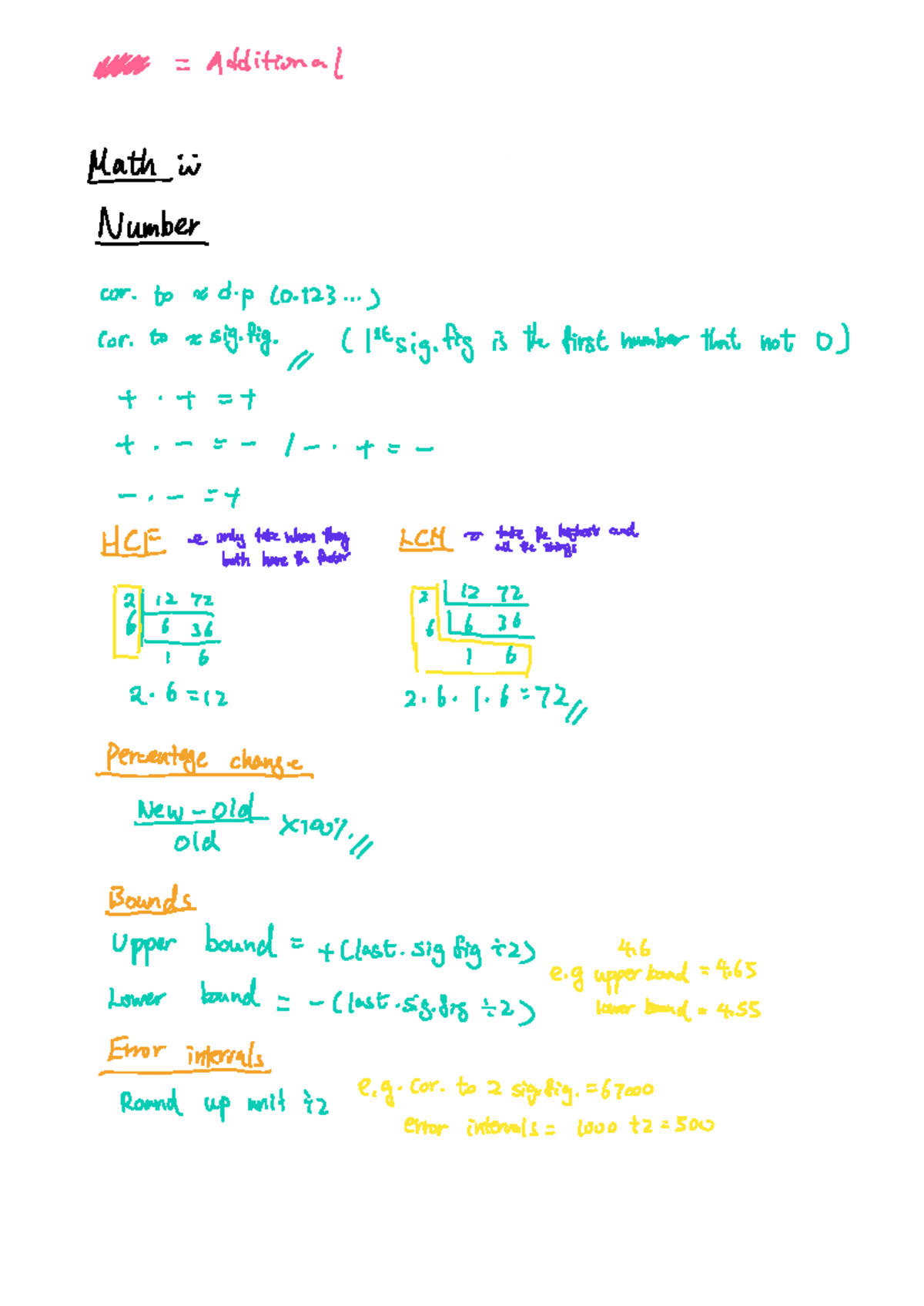 GCSE Math AQA - Comprehensive Notes on Key Concepts and Formulas - Studocu