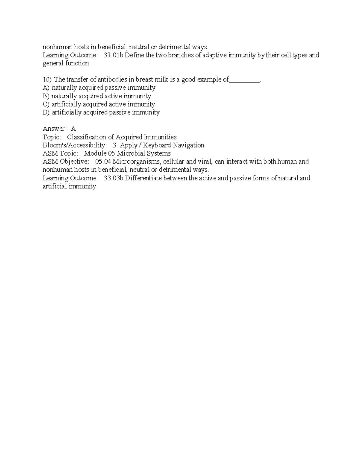 Test Bank for Prescott's Microbiology 12th Ed. (Module 05) - Studocu