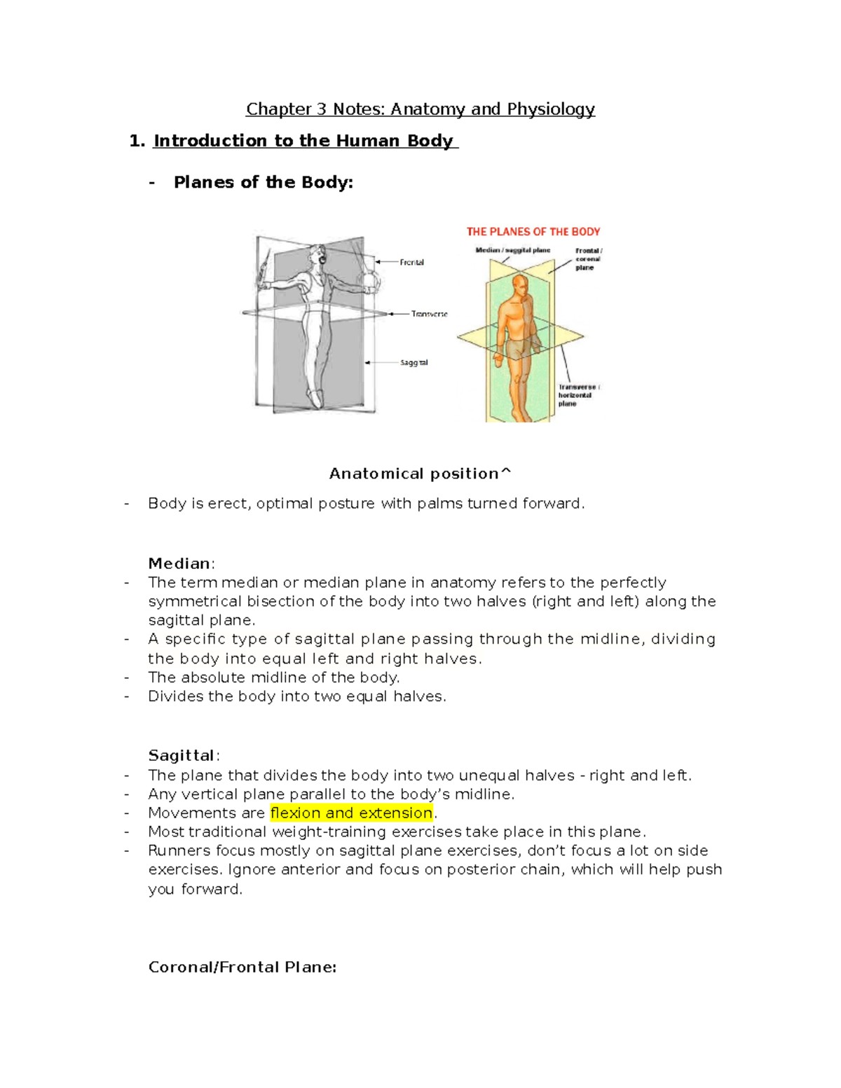 Chapter 3: Anatomy and Physiology Overview and Key Concepts - Studocu