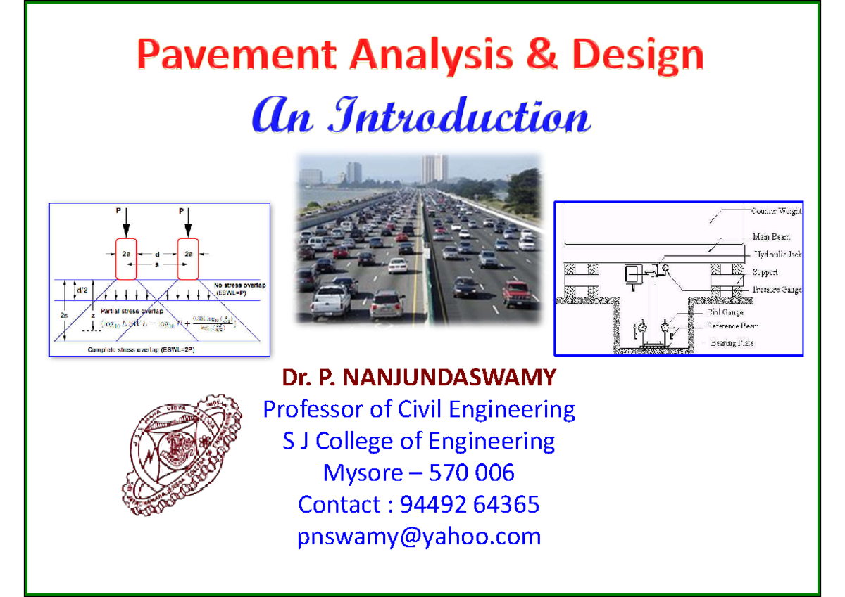 CV530 04 Pavement Design: Types, Factors, and Analysis Methods - Studocu