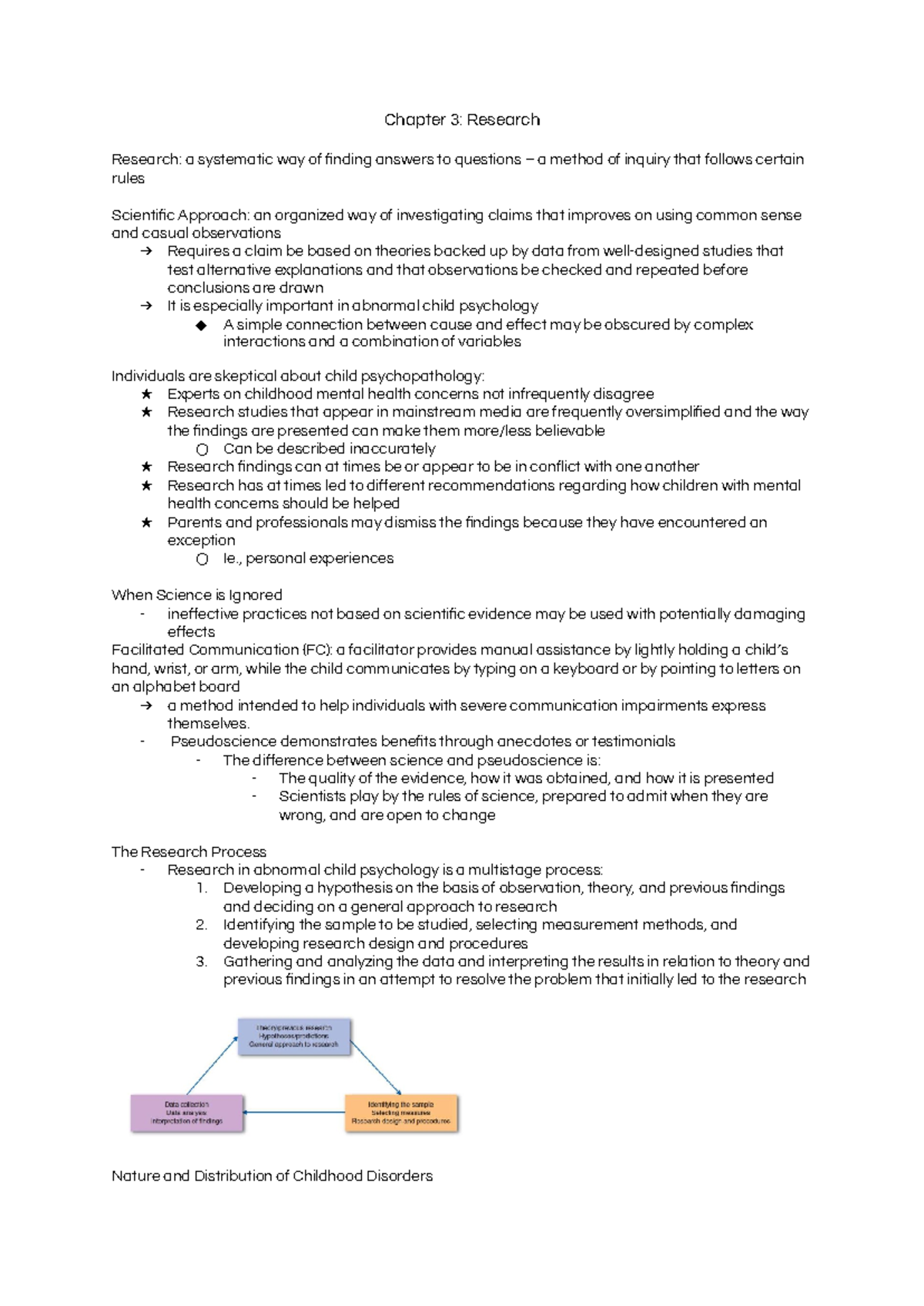Copy of chapter 3 notes - ……. - Chapter 3: Research Research: a ...