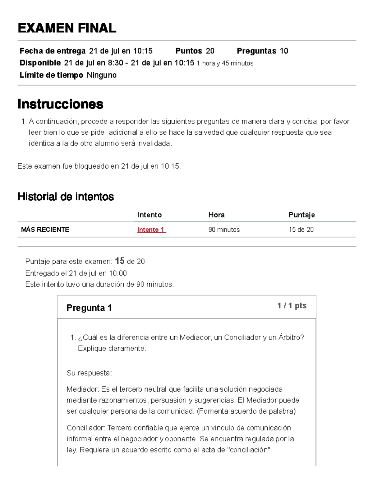 Examen Final: Teoría General del Proceso (19164) - Respuestas y Análisis - Document Preview