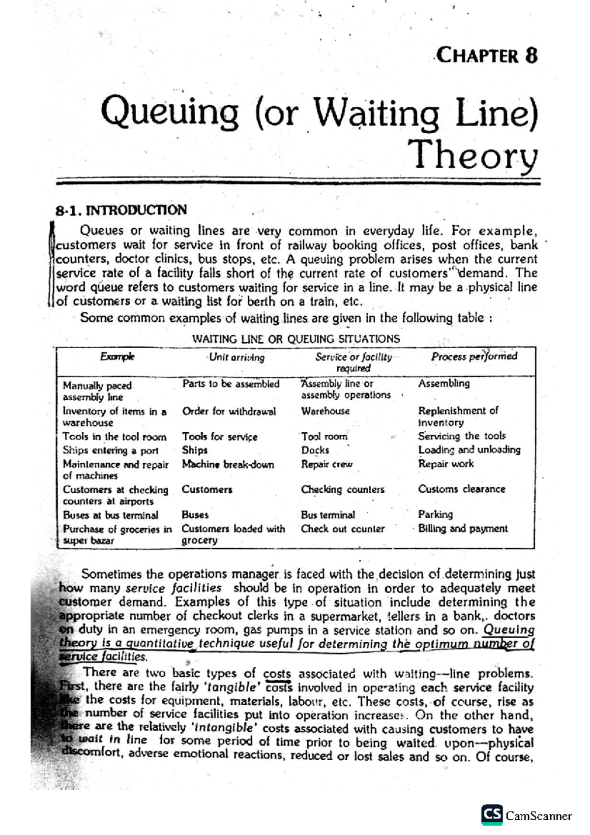 CS 8 Queuing Theory: Understanding Waiting Lines and Their Management ...