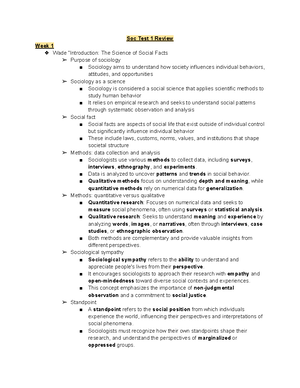 Comprehensive Guide to Sociological Concepts and Theories (SOC101 ...